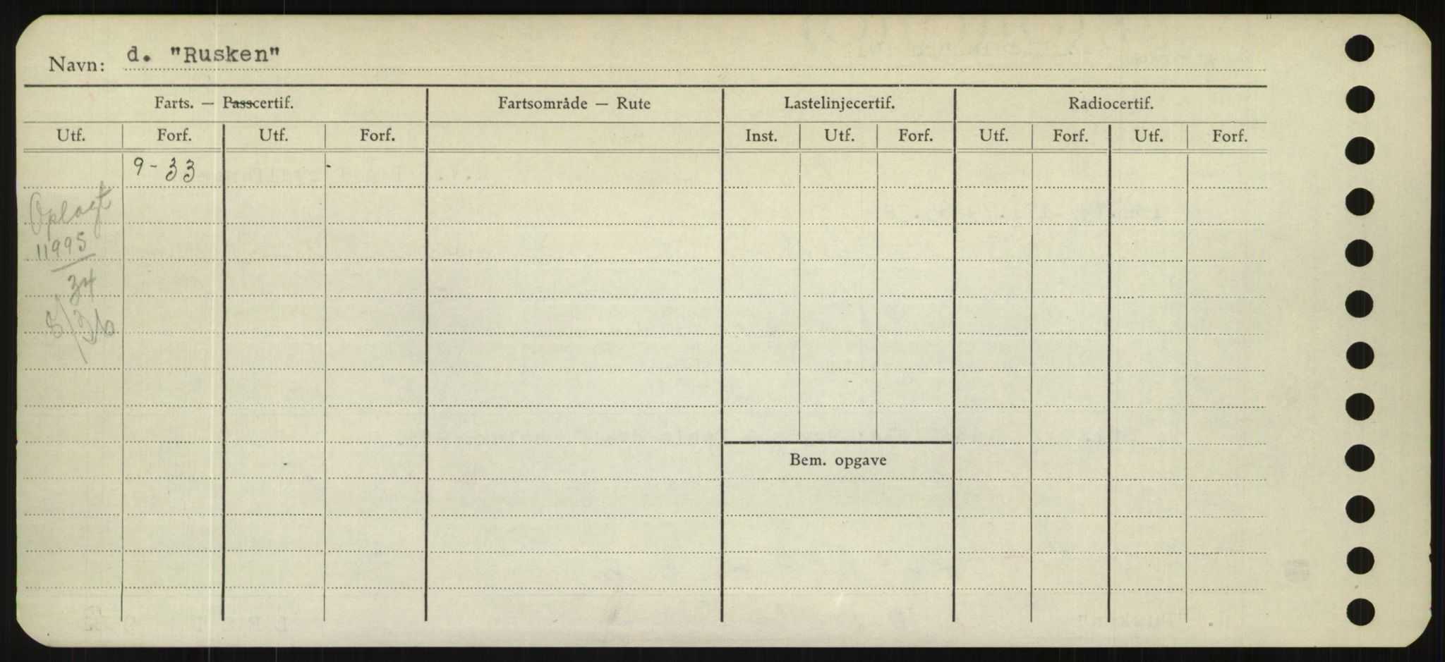 Sjøfartsdirektoratet med forløpere, Skipsmålingen, AV/RA-S-1627/H/Hd/L0031: Fartøy, Rju-Sam, p. 336