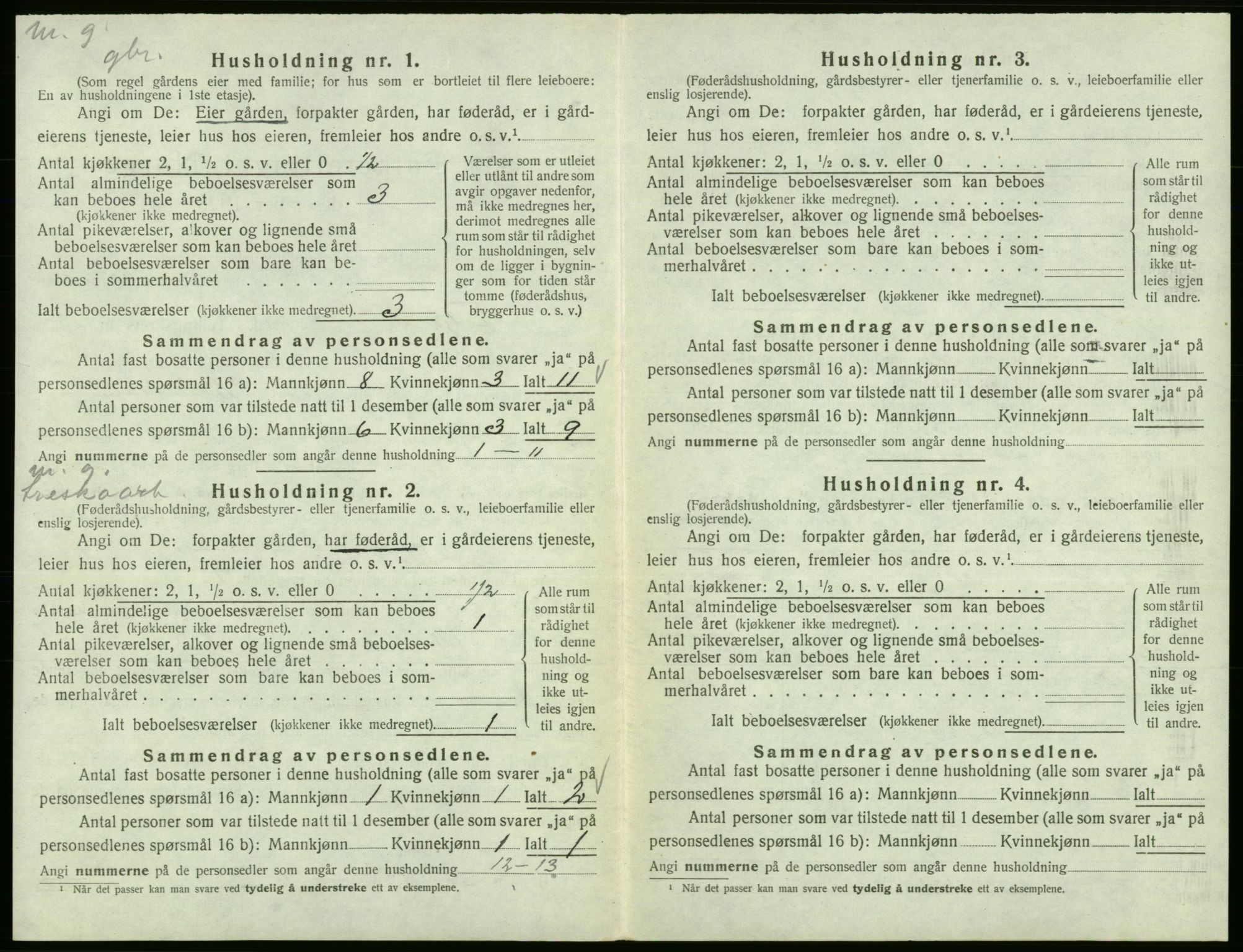 SAB, 1920 census for Fitjar, 1920, p. 578