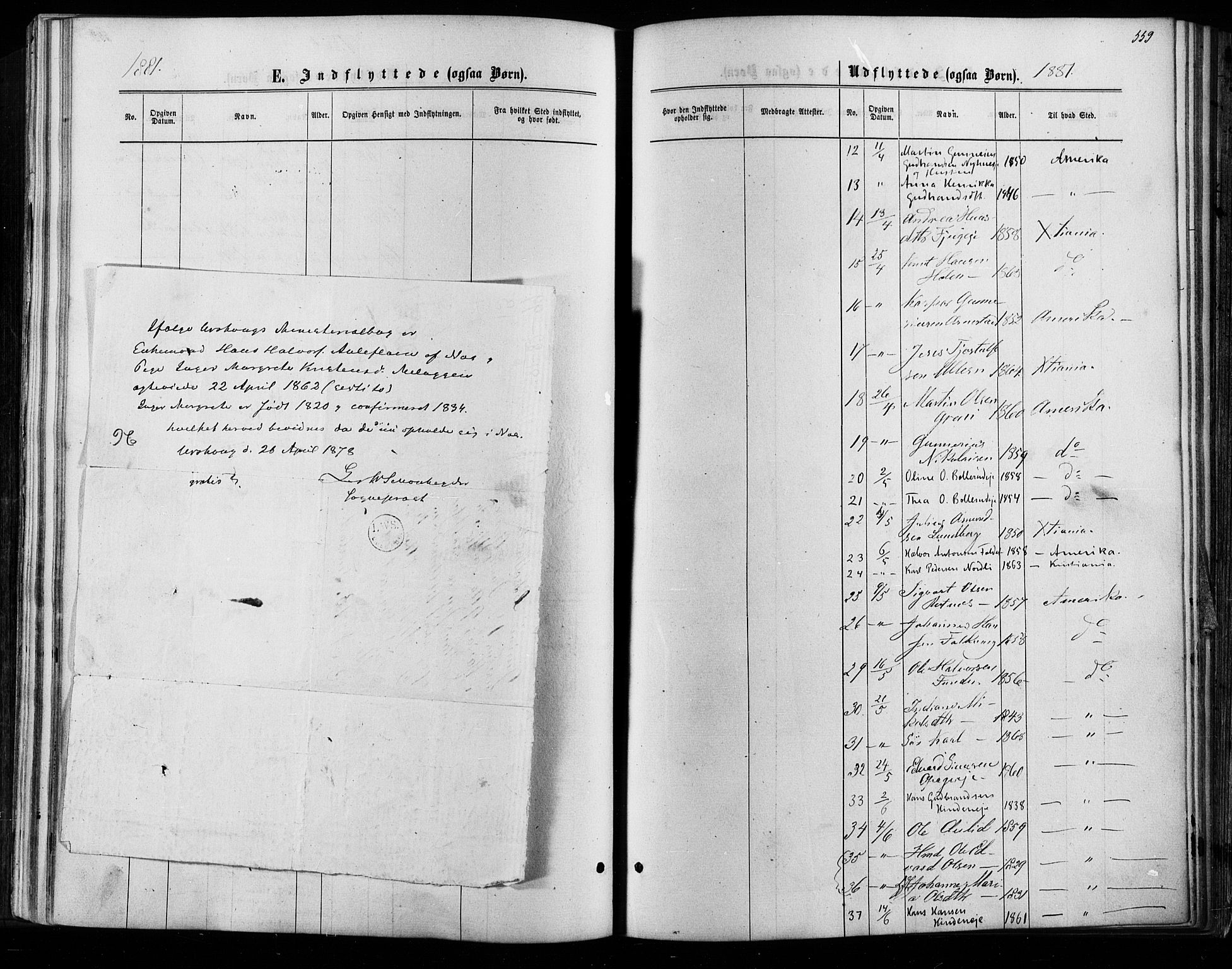 Nes prestekontor Kirkebøker, SAO/A-10410/F/Fa/L0009: Parish register (official) no. I 9, 1875-1882