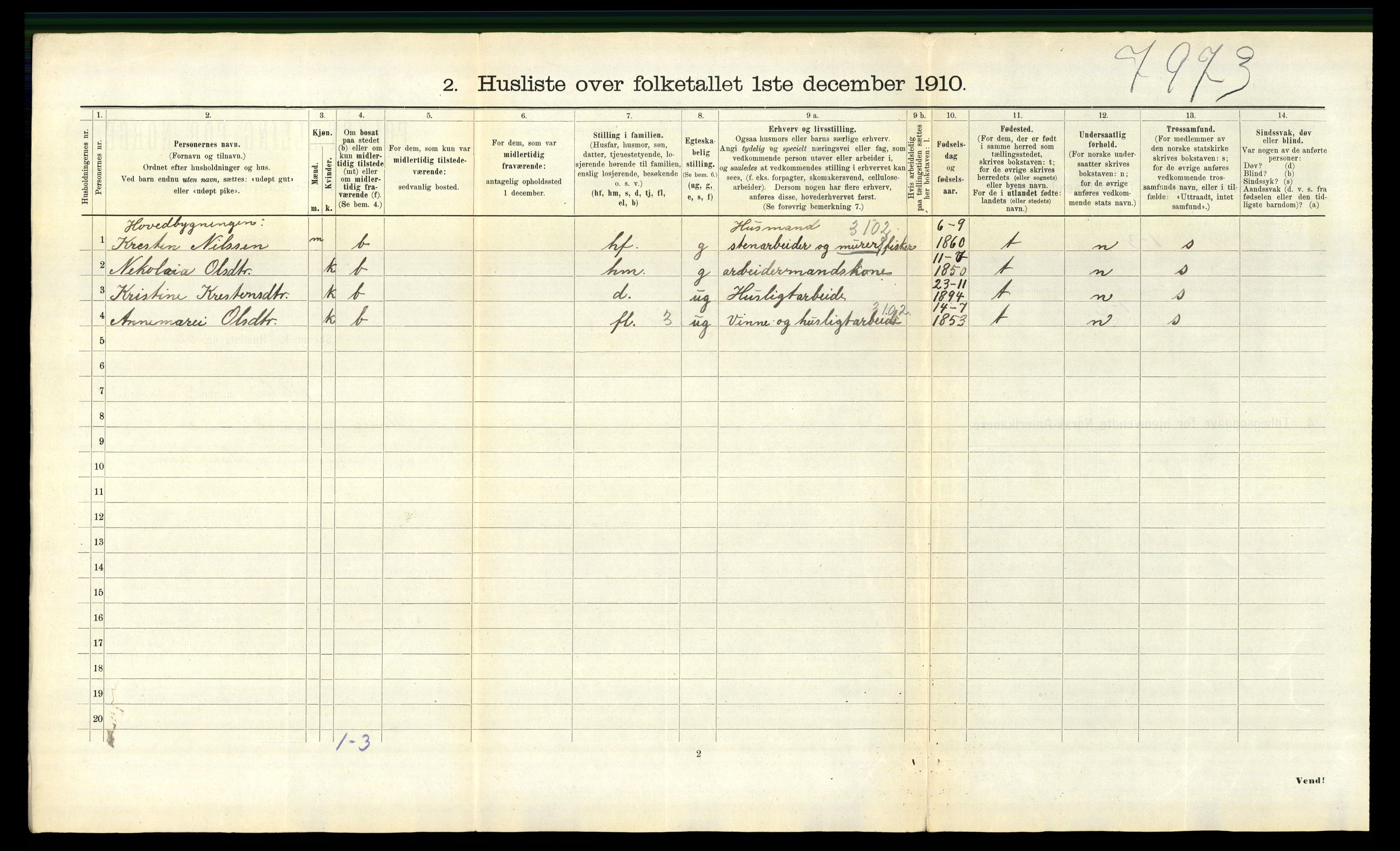 RA, 1910 census for Jølster, 1910, p. 573