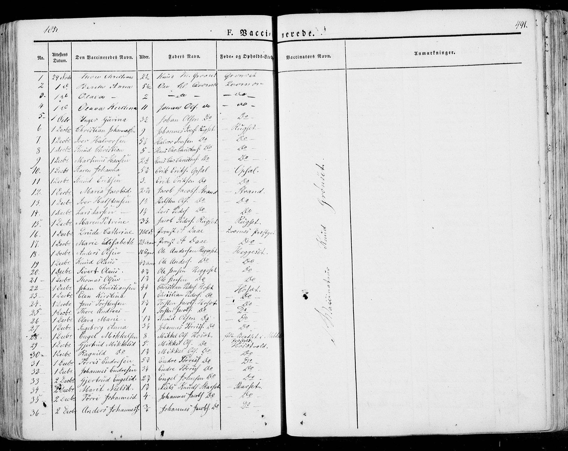 Ministerialprotokoller, klokkerbøker og fødselsregistre - Møre og Romsdal, SAT/A-1454/568/L0803: Parish register (official) no. 568A10, 1830-1853, p. 491