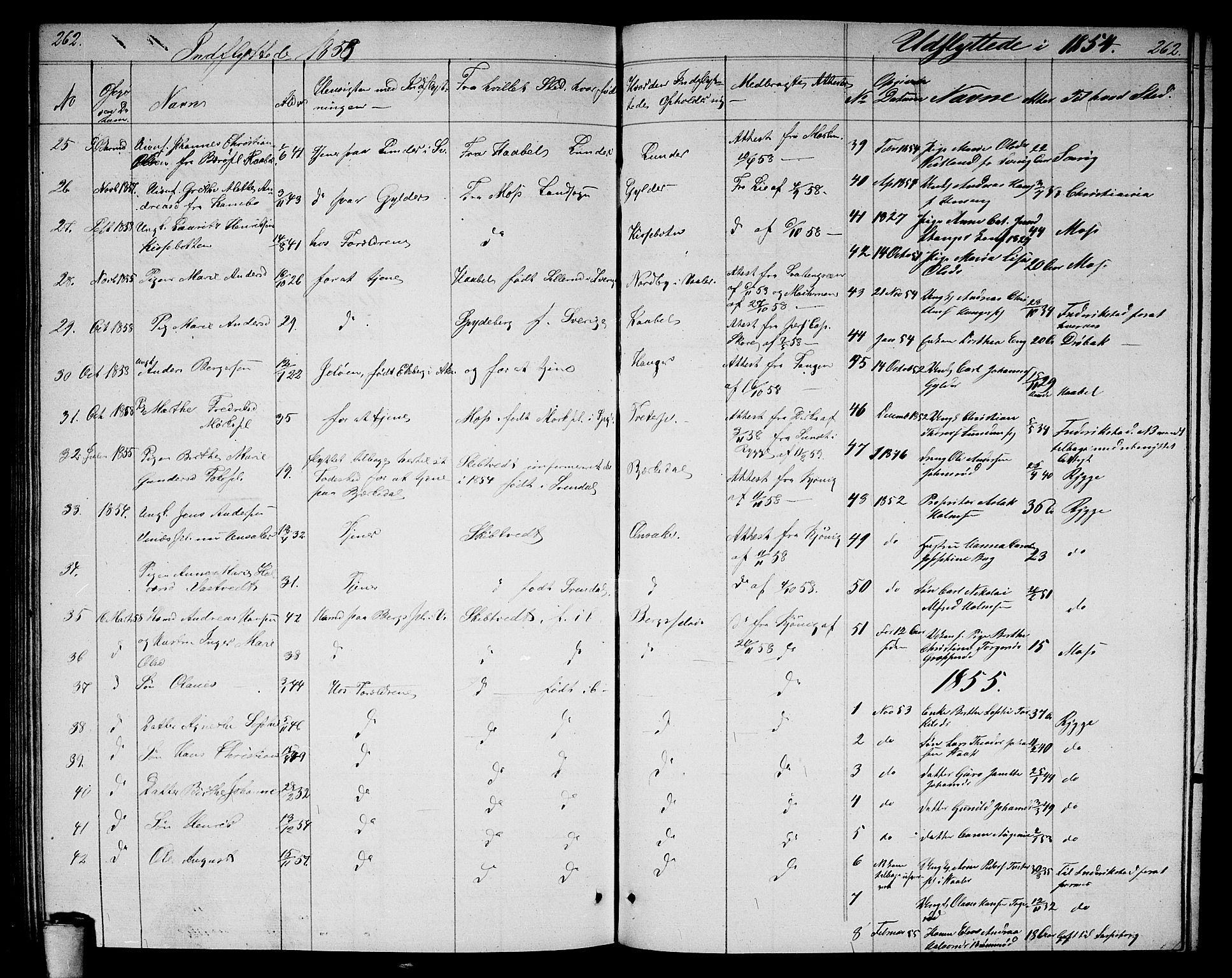 Våler prestekontor Kirkebøker, AV/SAO-A-11083/G/Ga/L0002: Parish register (copy) no. I 2, 1839-1860, p. 262