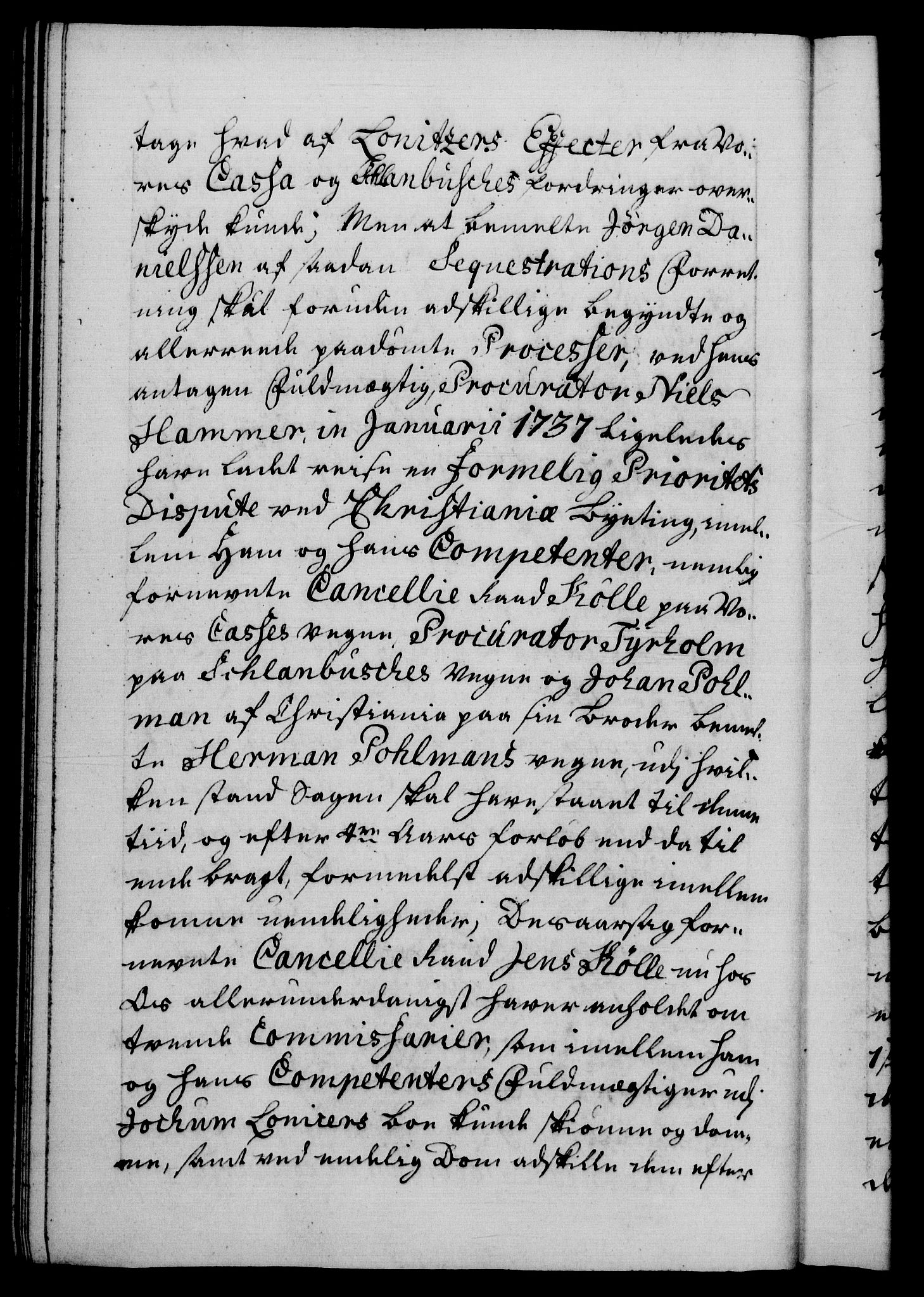 Danske Kanselli 1572-1799, AV/RA-EA-3023/F/Fc/Fca/Fcab/L0029: Norske tegnelser, 1741-1743, p. 47b