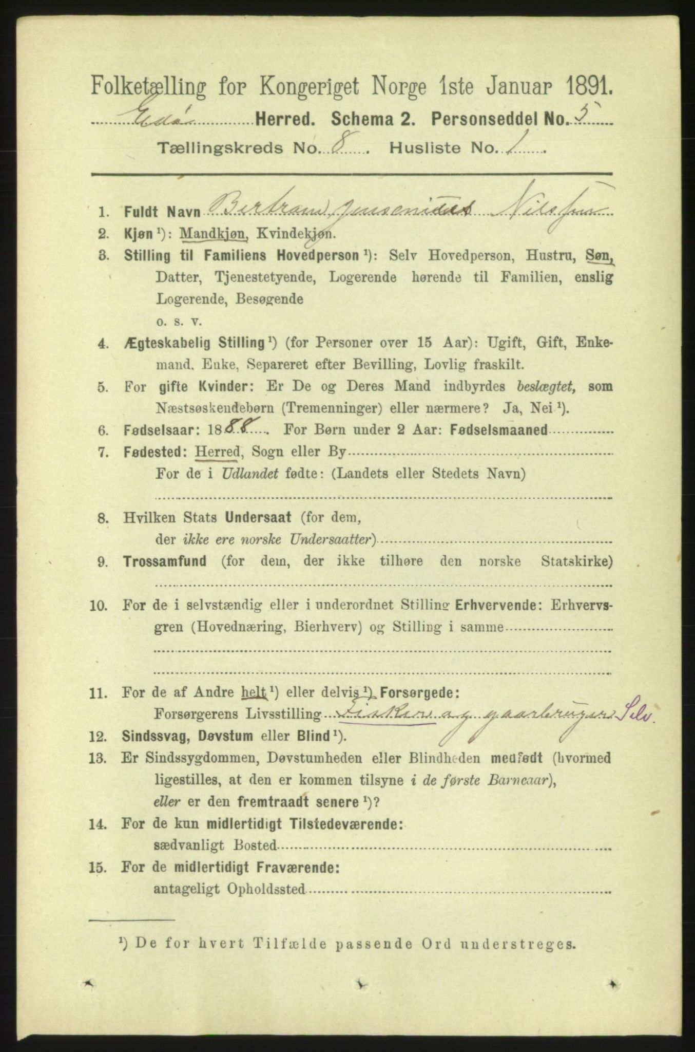 RA, 1891 census for 1573 Edøy, 1891, p. 1967