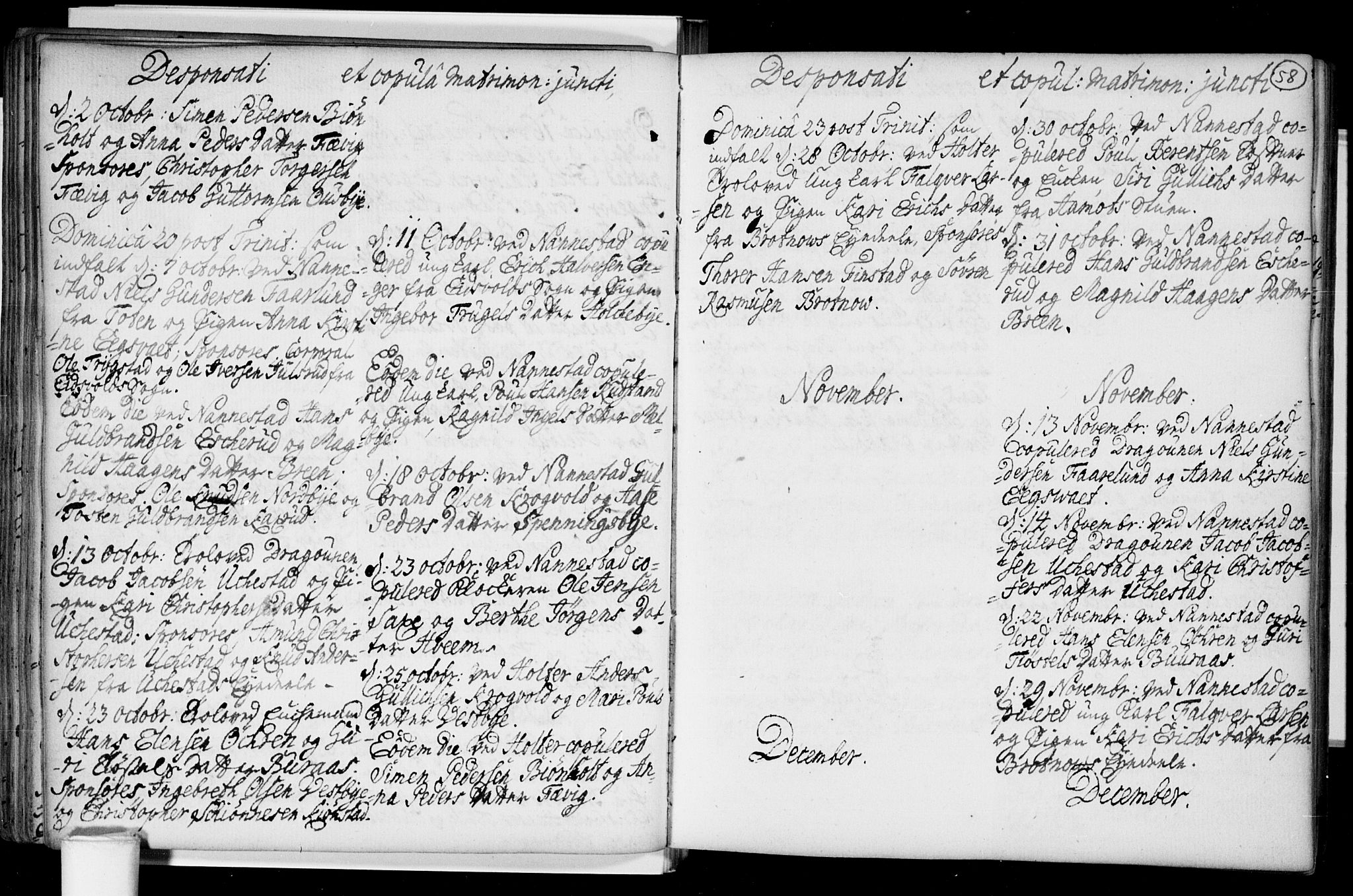 Nannestad prestekontor Kirkebøker, AV/SAO-A-10414a/F/Fa/L0005: Parish register (official) no. I 5, 1729-1738, p. 58