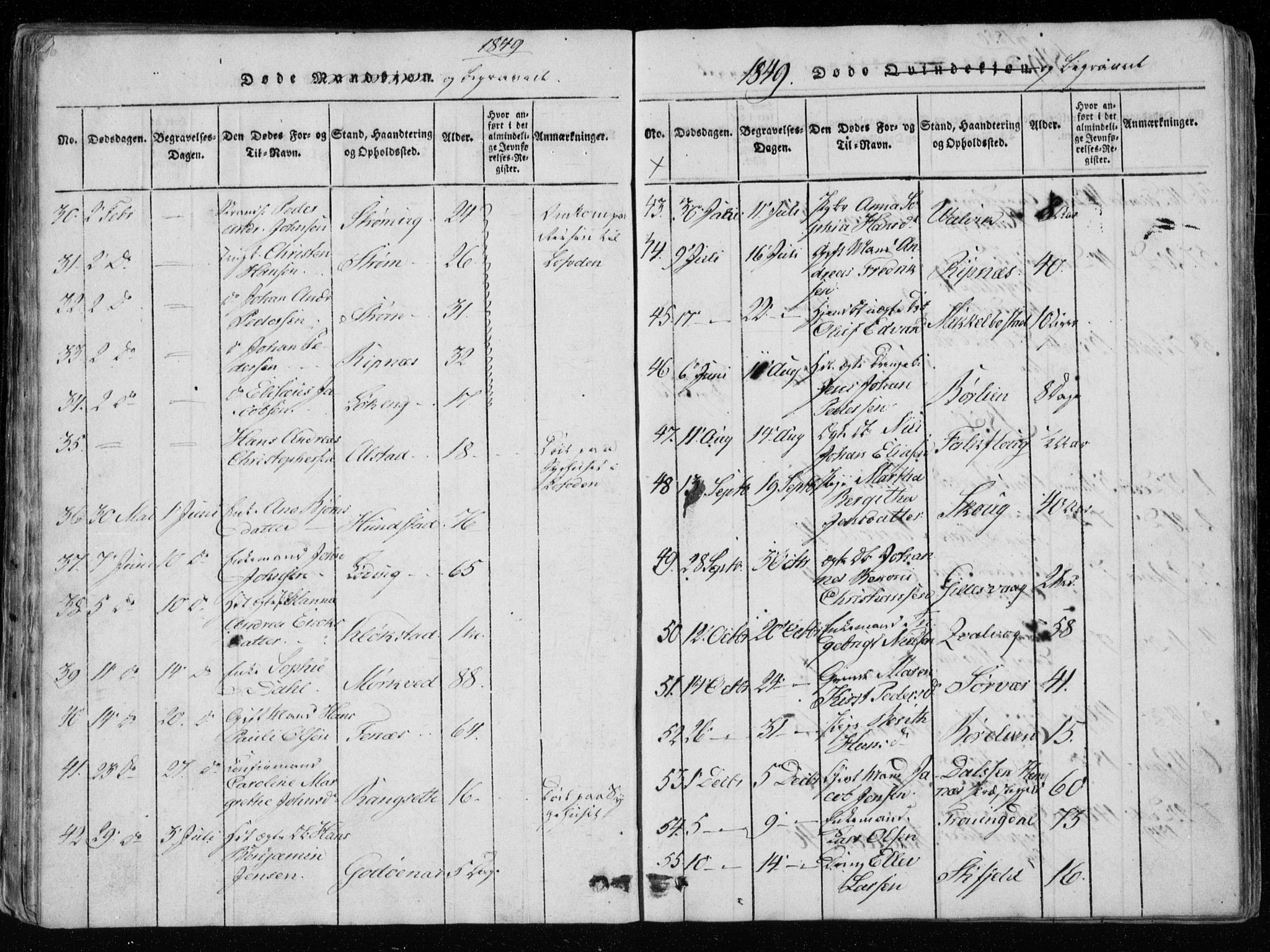 Ministerialprotokoller, klokkerbøker og fødselsregistre - Nordland, AV/SAT-A-1459/801/L0026: Parish register (copy) no. 801C01, 1820-1855, p. 196-197