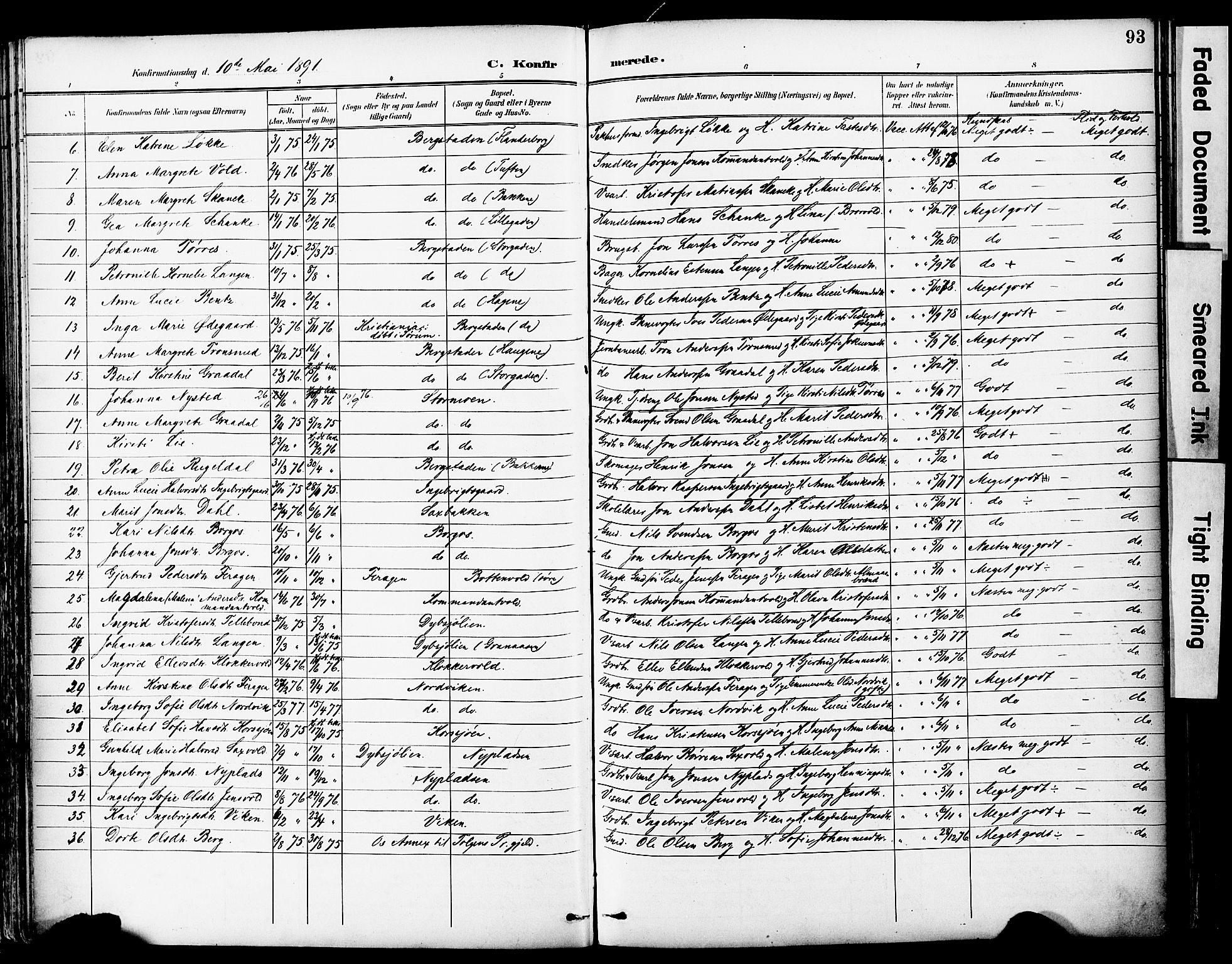 Ministerialprotokoller, klokkerbøker og fødselsregistre - Sør-Trøndelag, AV/SAT-A-1456/681/L0935: Parish register (official) no. 681A13, 1890-1898, p. 93