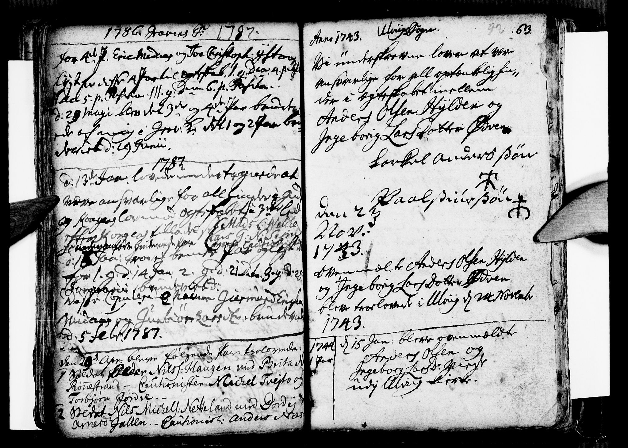 Ulvik sokneprestembete, AV/SAB-A-78801/H/Haa: Parish register (official) no. A 9, 1743-1792, p. 92