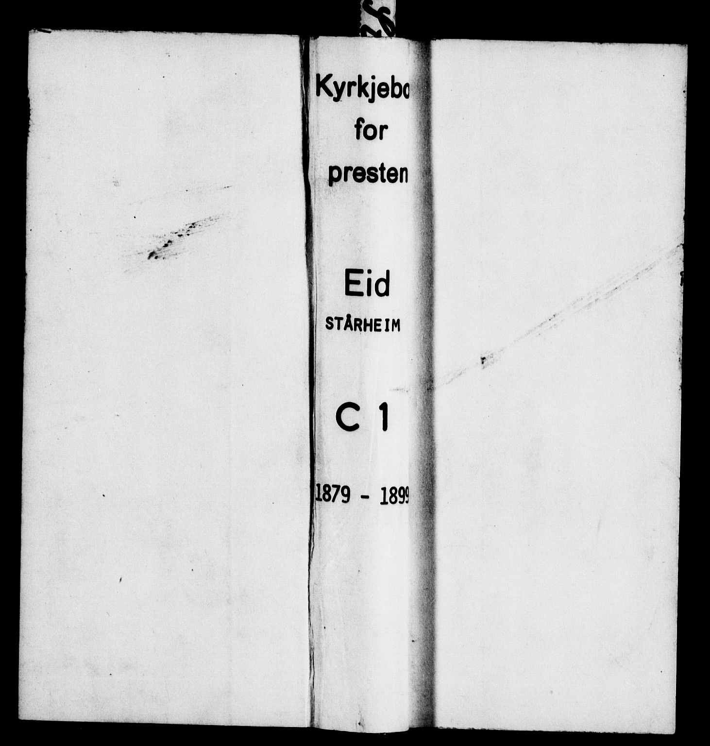 Eid sokneprestembete, SAB/A-82301/H/Haa/Haac/L0001: Parish register (official) no. C 1, 1879-1899