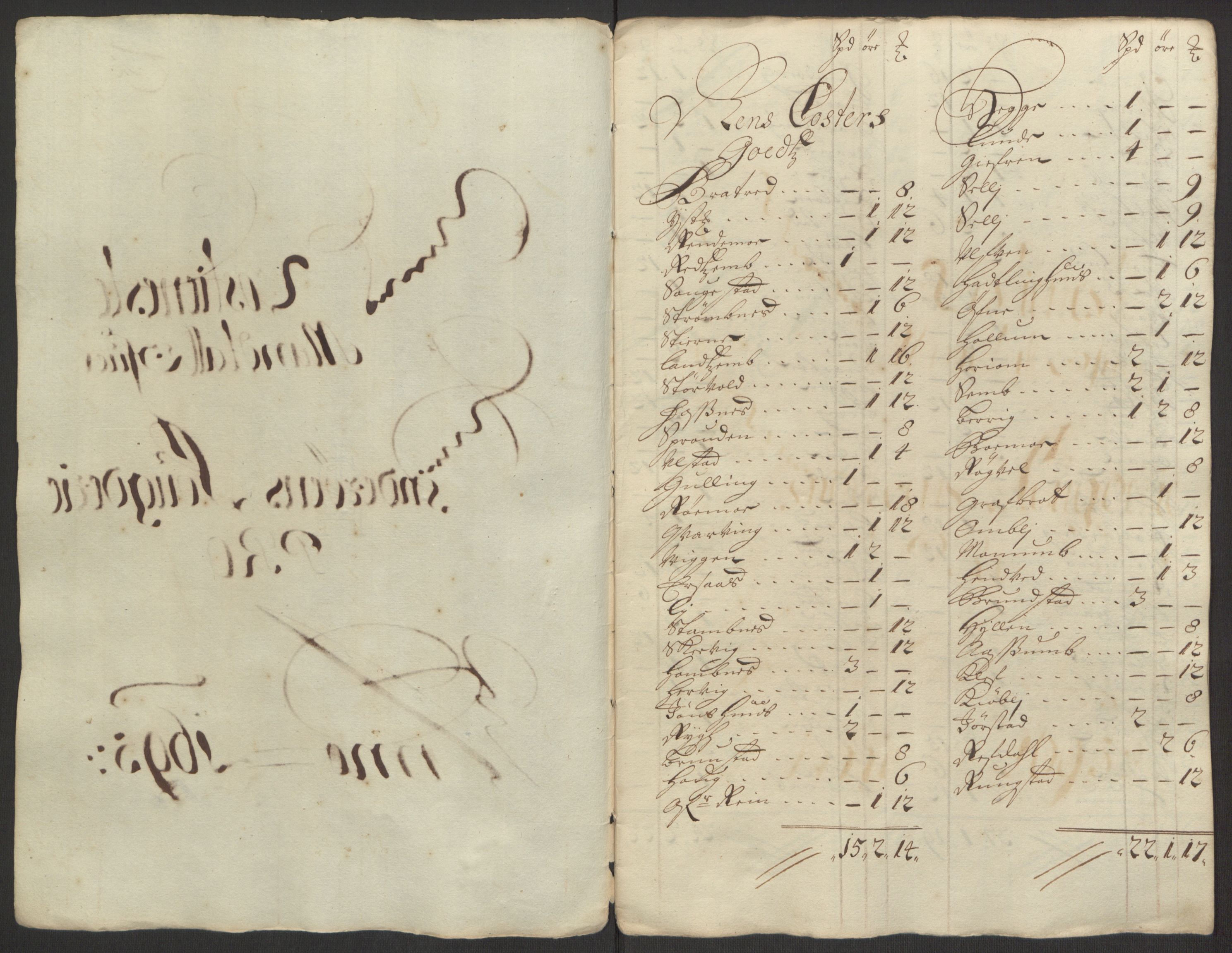 Rentekammeret inntil 1814, Reviderte regnskaper, Fogderegnskap, RA/EA-4092/R63/L4309: Fogderegnskap Inderøy, 1695-1697, p. 37