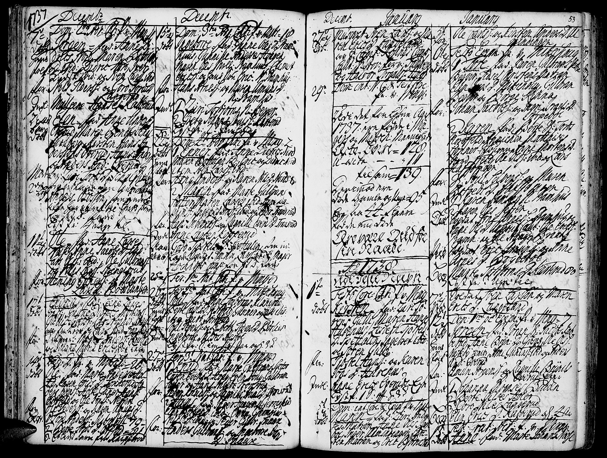 Vinger prestekontor, AV/SAH-PREST-024/H/Ha/Haa/L0002: Parish register (official) no. 2, 1730-1751, p. 53