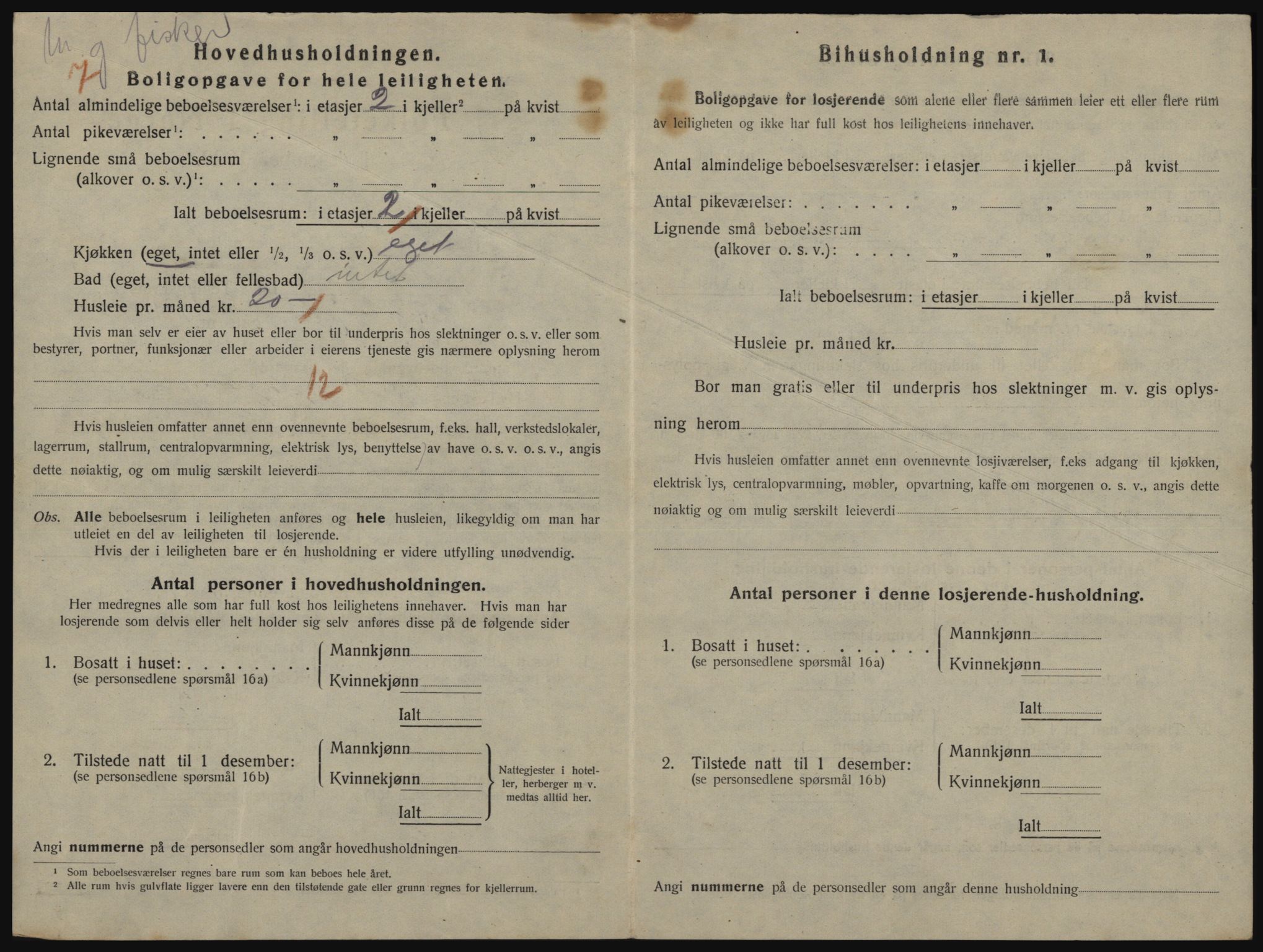 SATØ, 1920 census for Vardø, 1920, p. 1348