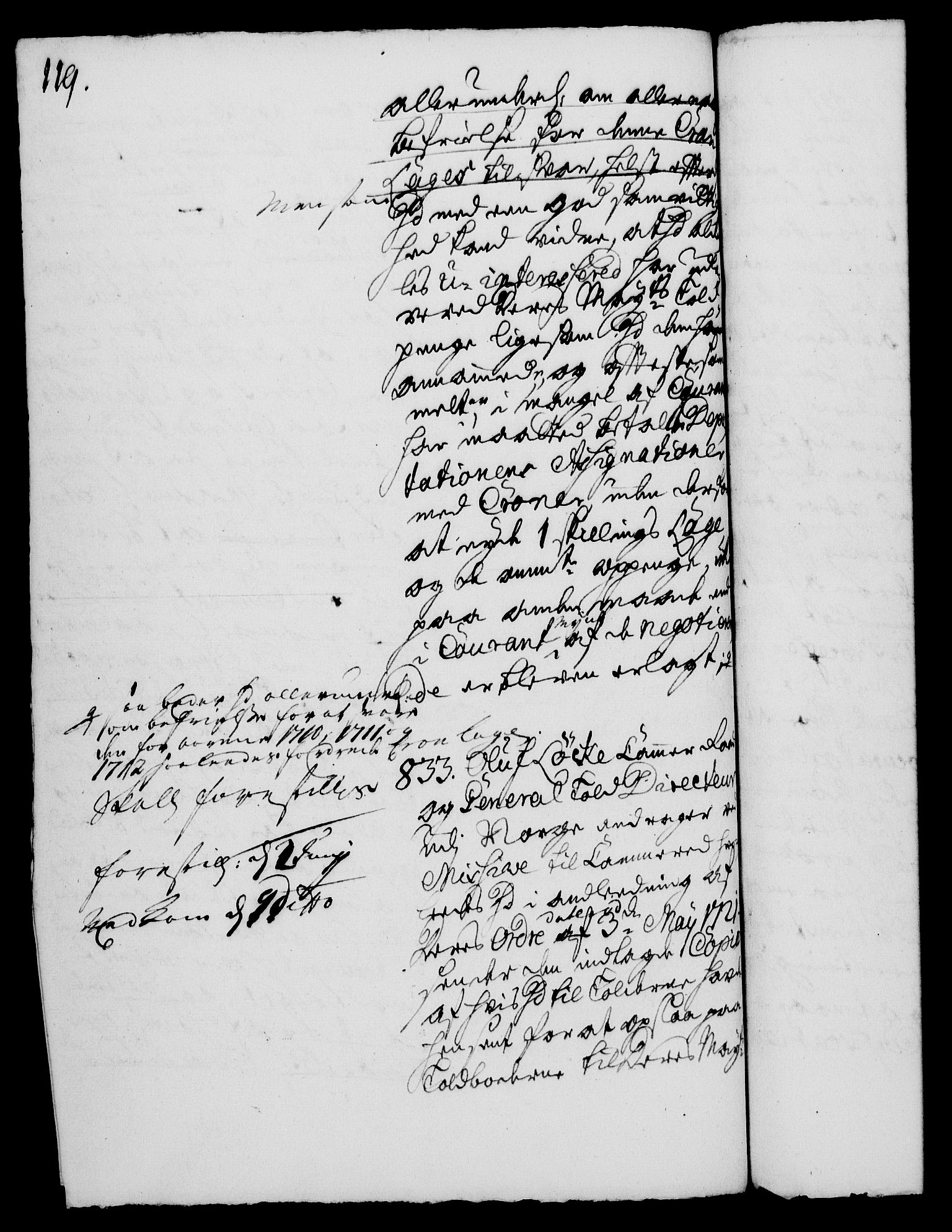 Rentekammeret, Kammerkanselliet, RA/EA-3111/G/Gh/Gha/L0004: Norsk ekstraktmemorialprotokoll, sak. 766-941 (merket RK 53.49), 1721, p. 119