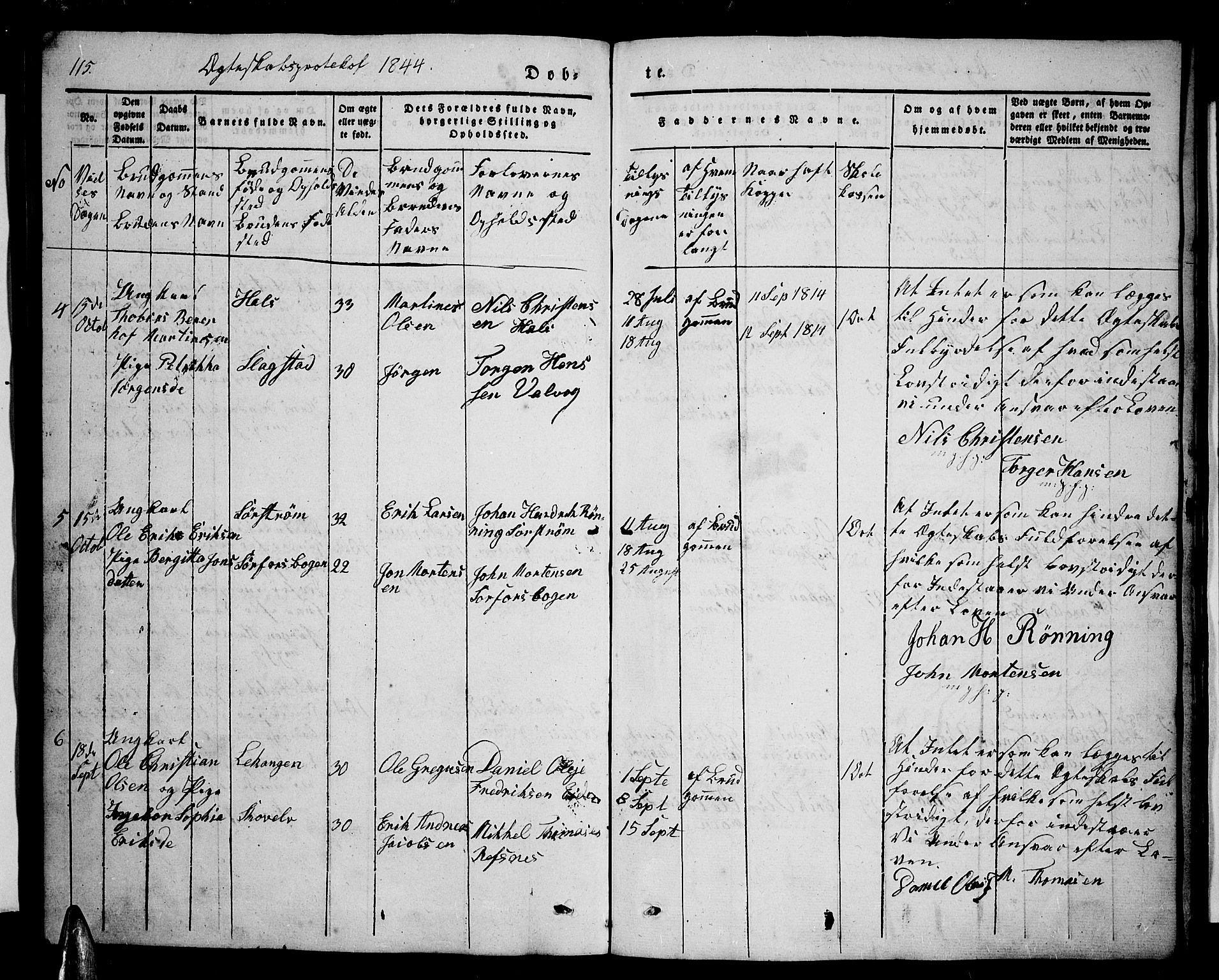 Tranøy sokneprestkontor, AV/SATØ-S-1313/I/Ia/Iab/L0001klokker: Parish register (copy) no. 1, 1835-1853, p. 115