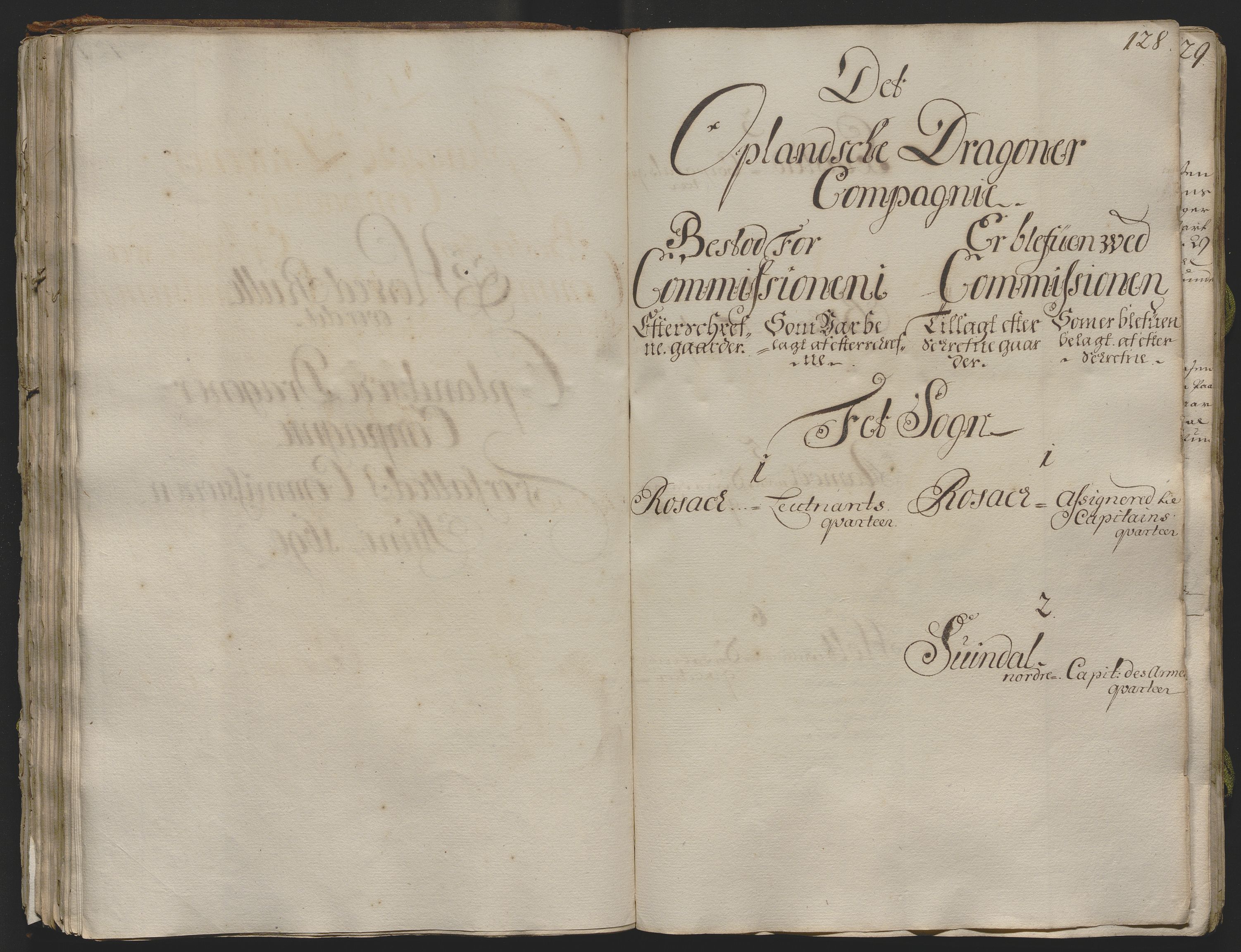 Rentekammeret inntil 1814, Realistisk ordnet avdeling, AV/RA-EA-4070/Ok/L0013: [Ff 19]: Generalhovedrulle over kavaleriet og dragonene i Norge, 1690-1691, p. 127b-128a