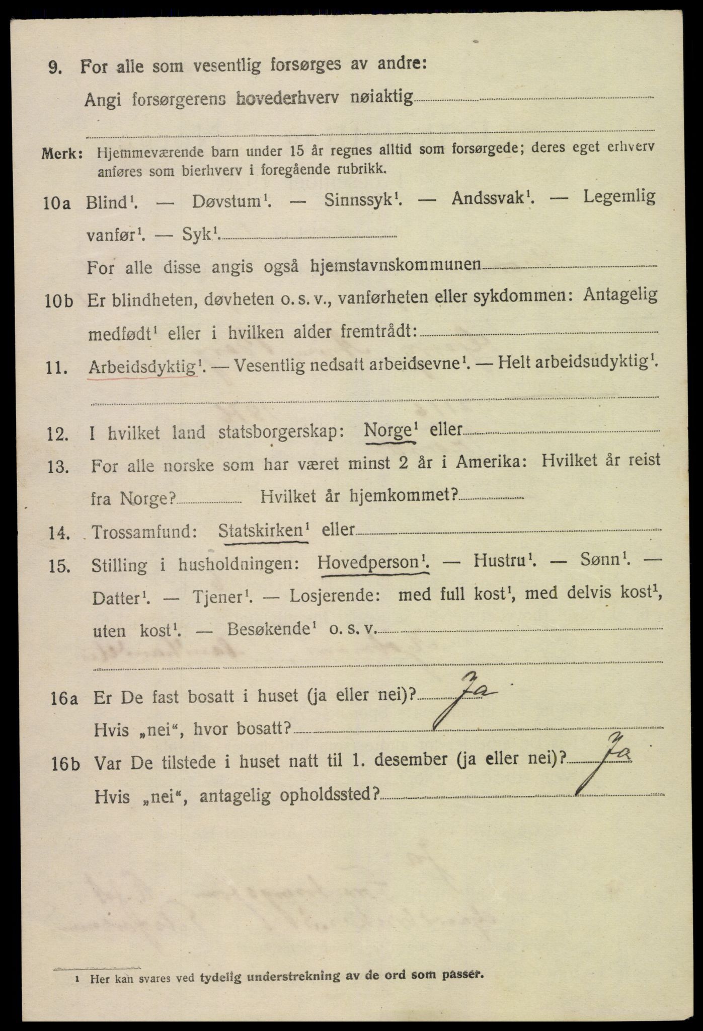 SAK, 1920 census for Tromøy, 1920, p. 5358