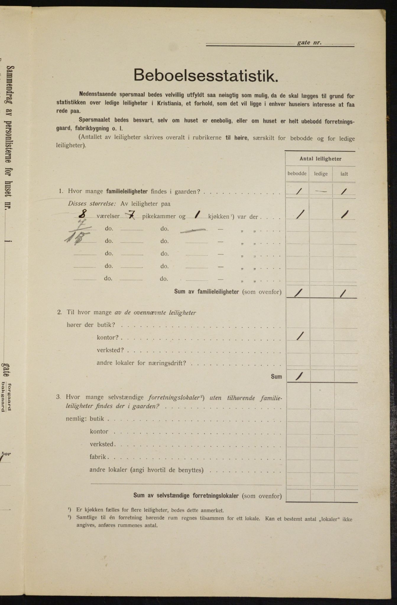 OBA, Municipal Census 1912 for Kristiania, 1912, p. 120349