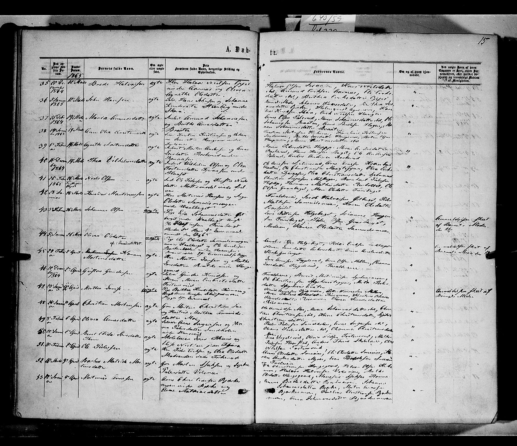 Grue prestekontor, AV/SAH-PREST-036/H/Ha/Haa/L0010: Parish register (official) no. 10, 1864-1873, p. 15