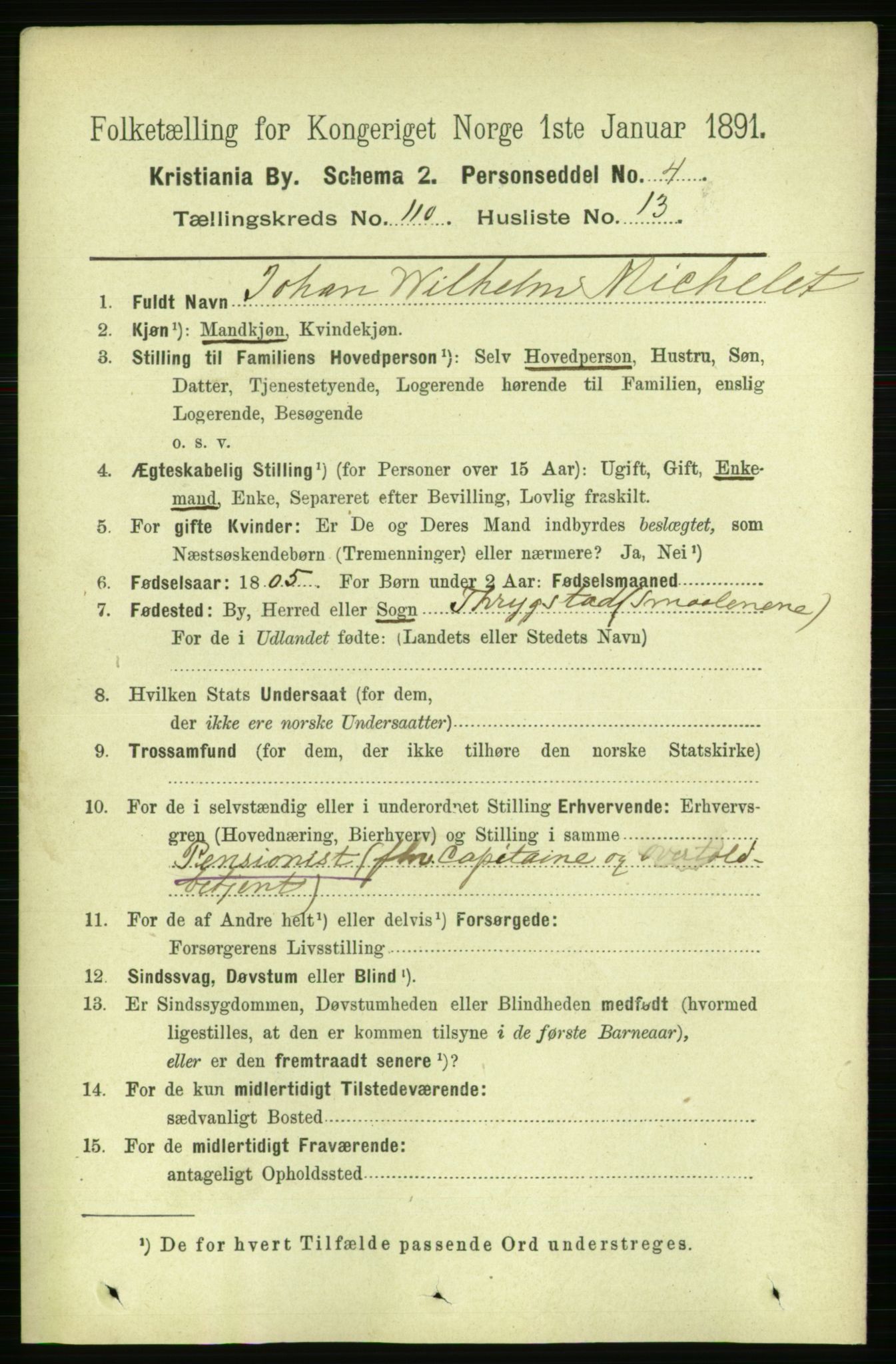 RA, 1891 census for 0301 Kristiania, 1891, p. 57500