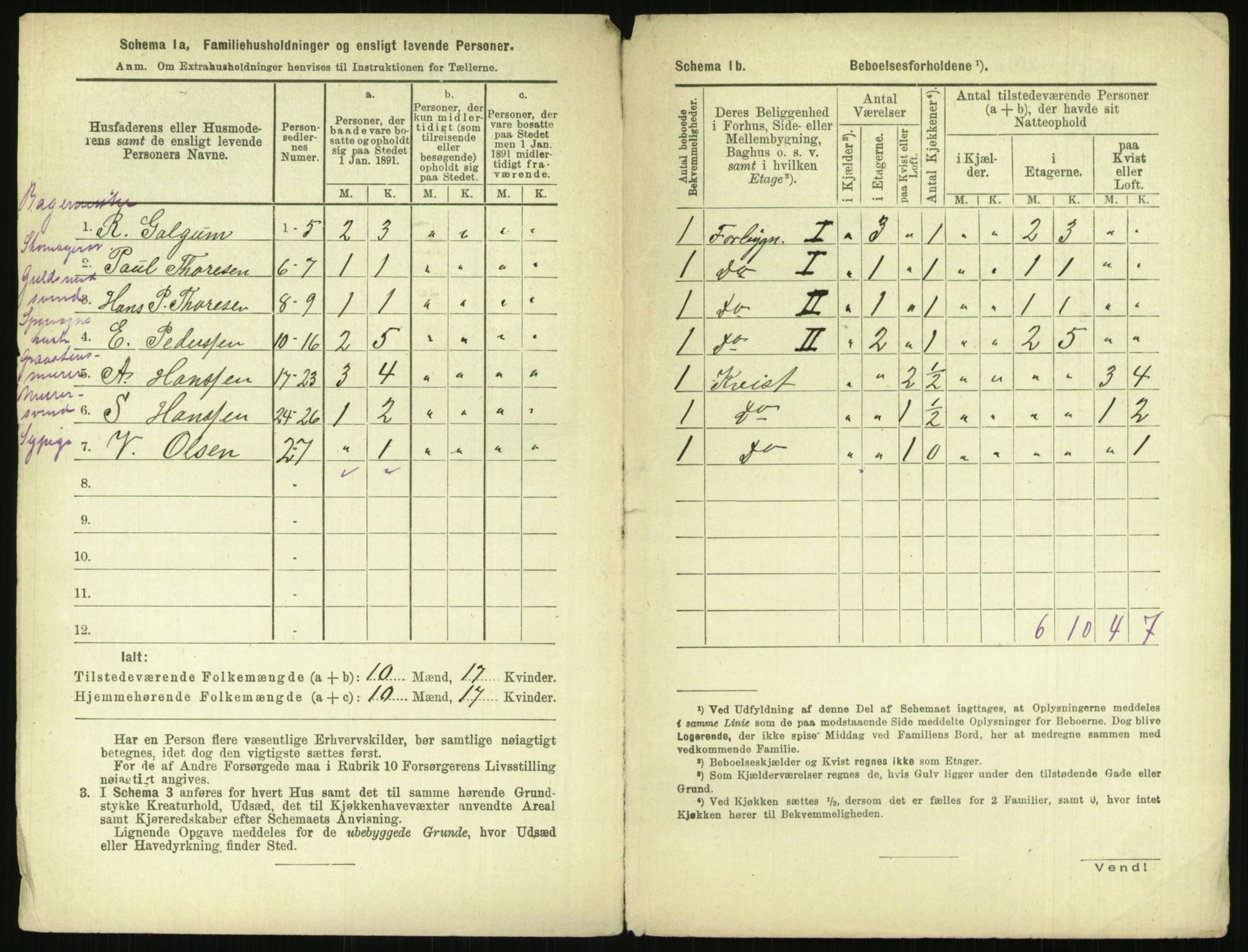 RA, 1891 census for 0301 Kristiania, 1891, p. 129965