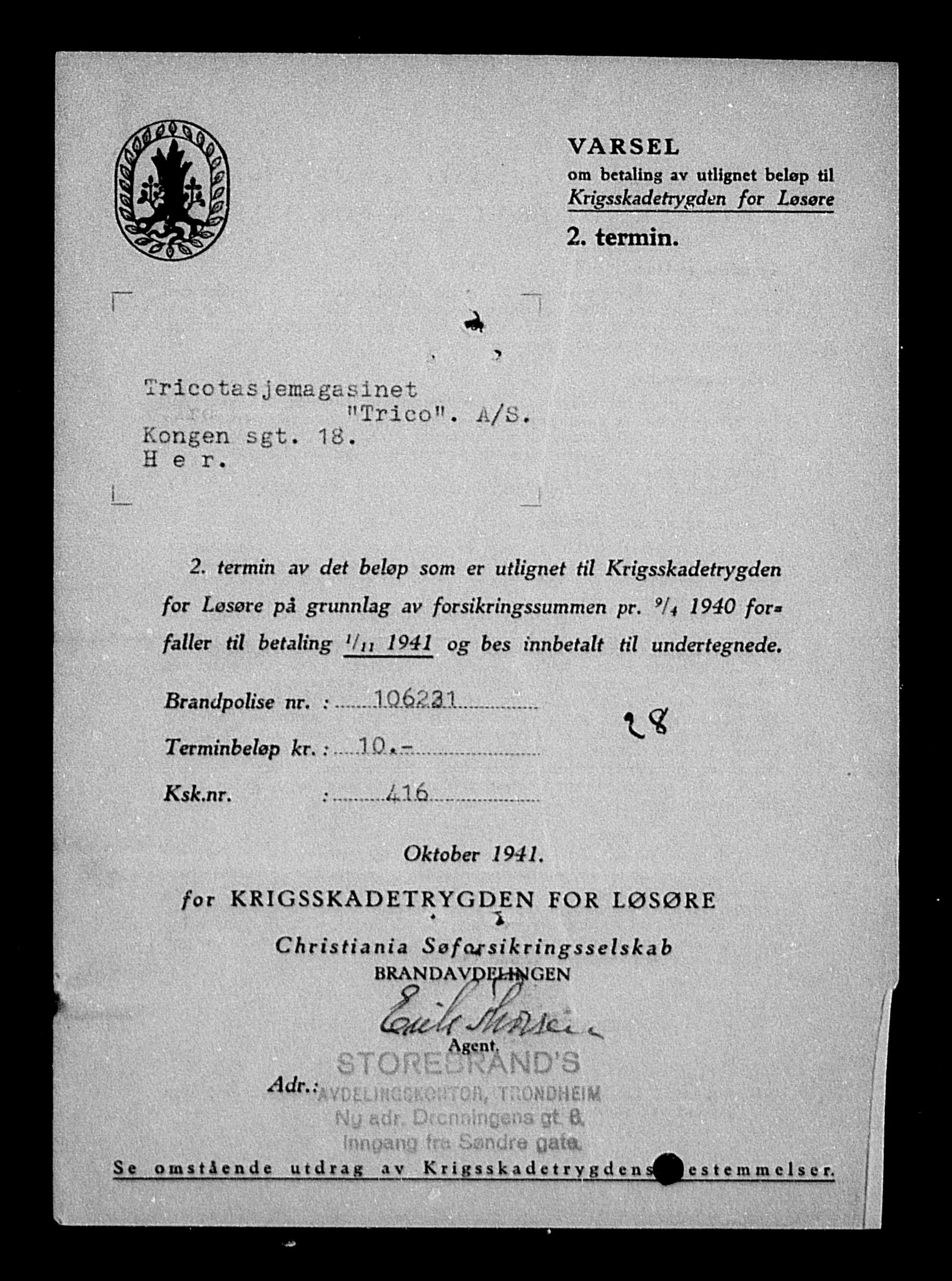 Justisdepartementet, Tilbakeføringskontoret for inndratte formuer, RA/S-1564/H/Hc/Hca/L0908: --, 1945-1947, p. 750