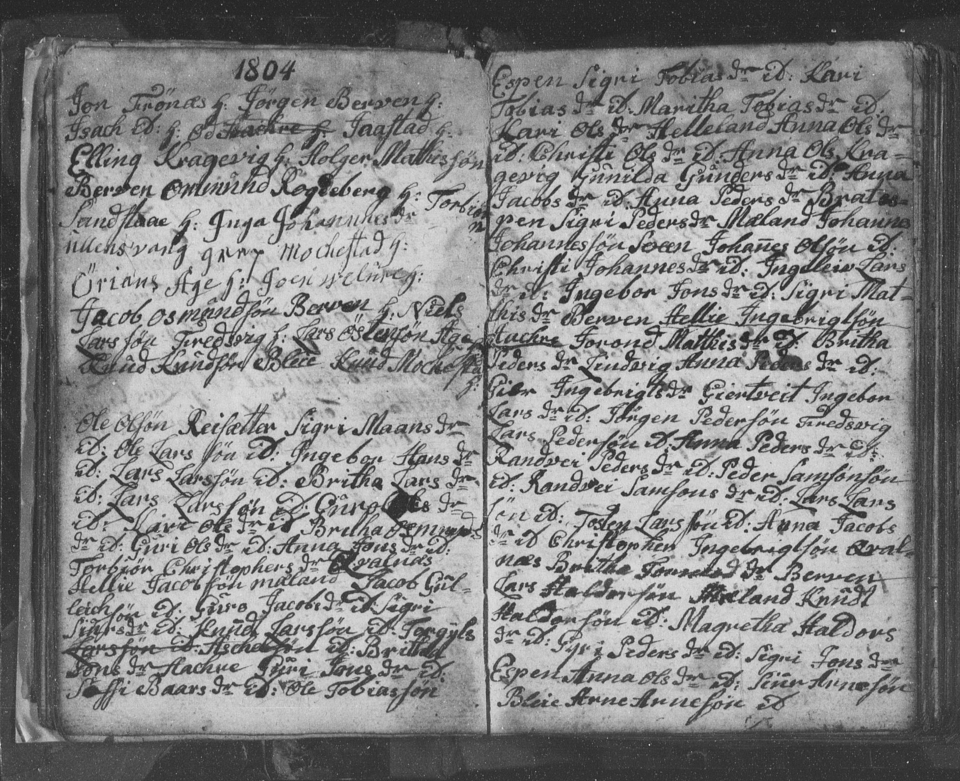 Ullensvang sokneprestembete, SAB/A-78701/H/Hab: Parish register (copy) no. B 8, 1804-1811