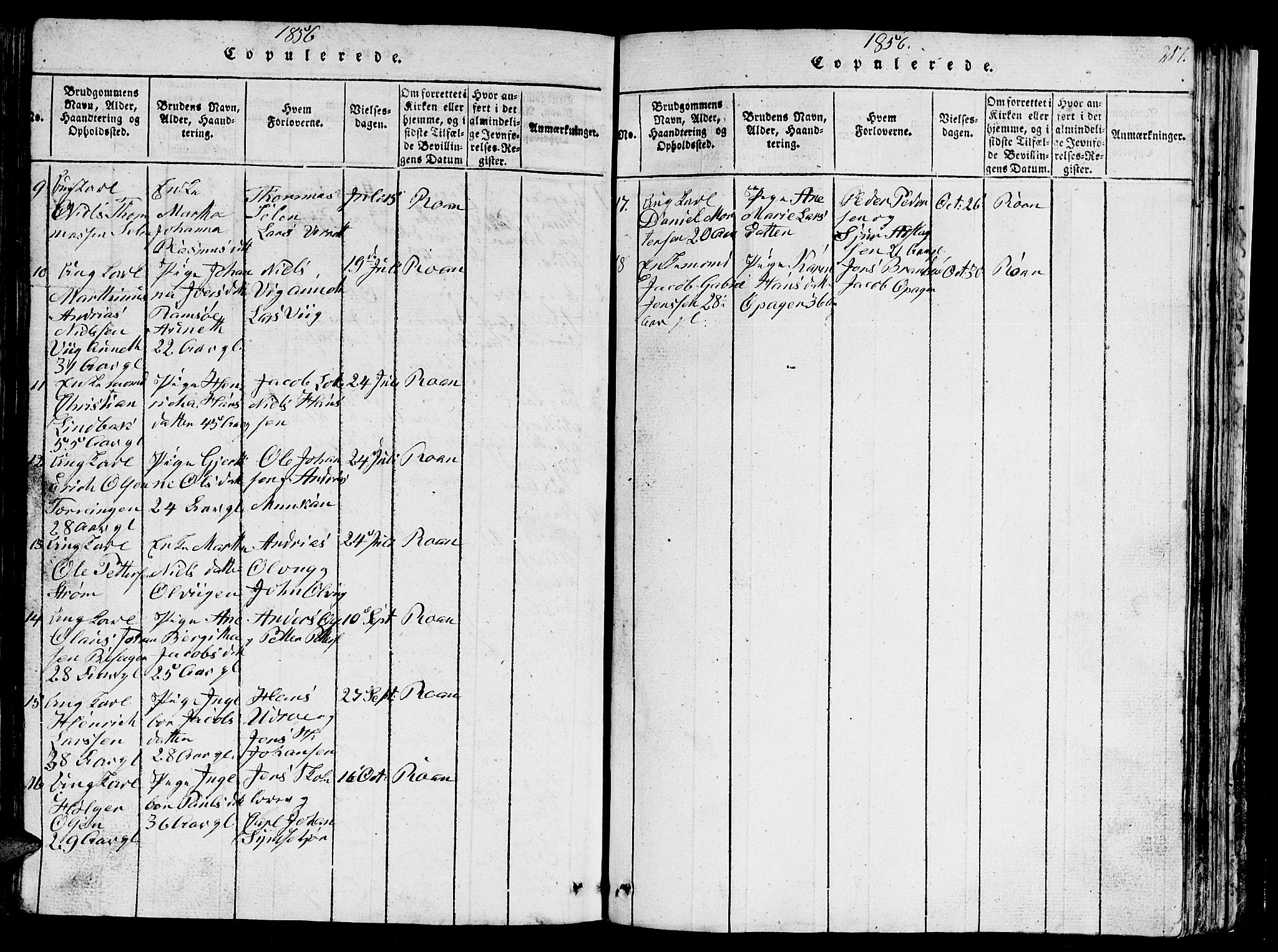Ministerialprotokoller, klokkerbøker og fødselsregistre - Sør-Trøndelag, SAT/A-1456/657/L0714: Parish register (copy) no. 657C01, 1818-1868, p. 217