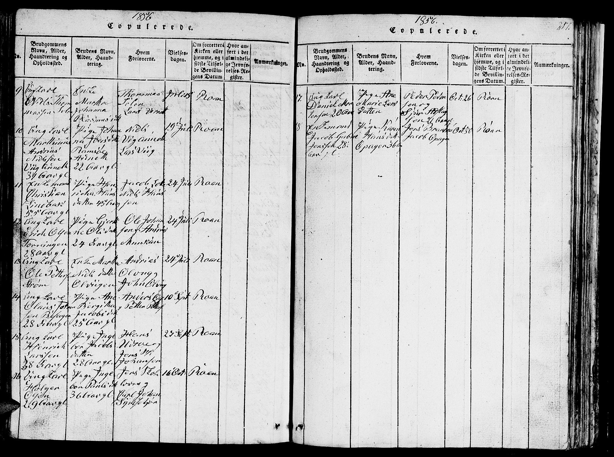 Ministerialprotokoller, klokkerbøker og fødselsregistre - Sør-Trøndelag, AV/SAT-A-1456/657/L0714: Parish register (copy) no. 657C01, 1818-1868, p. 217