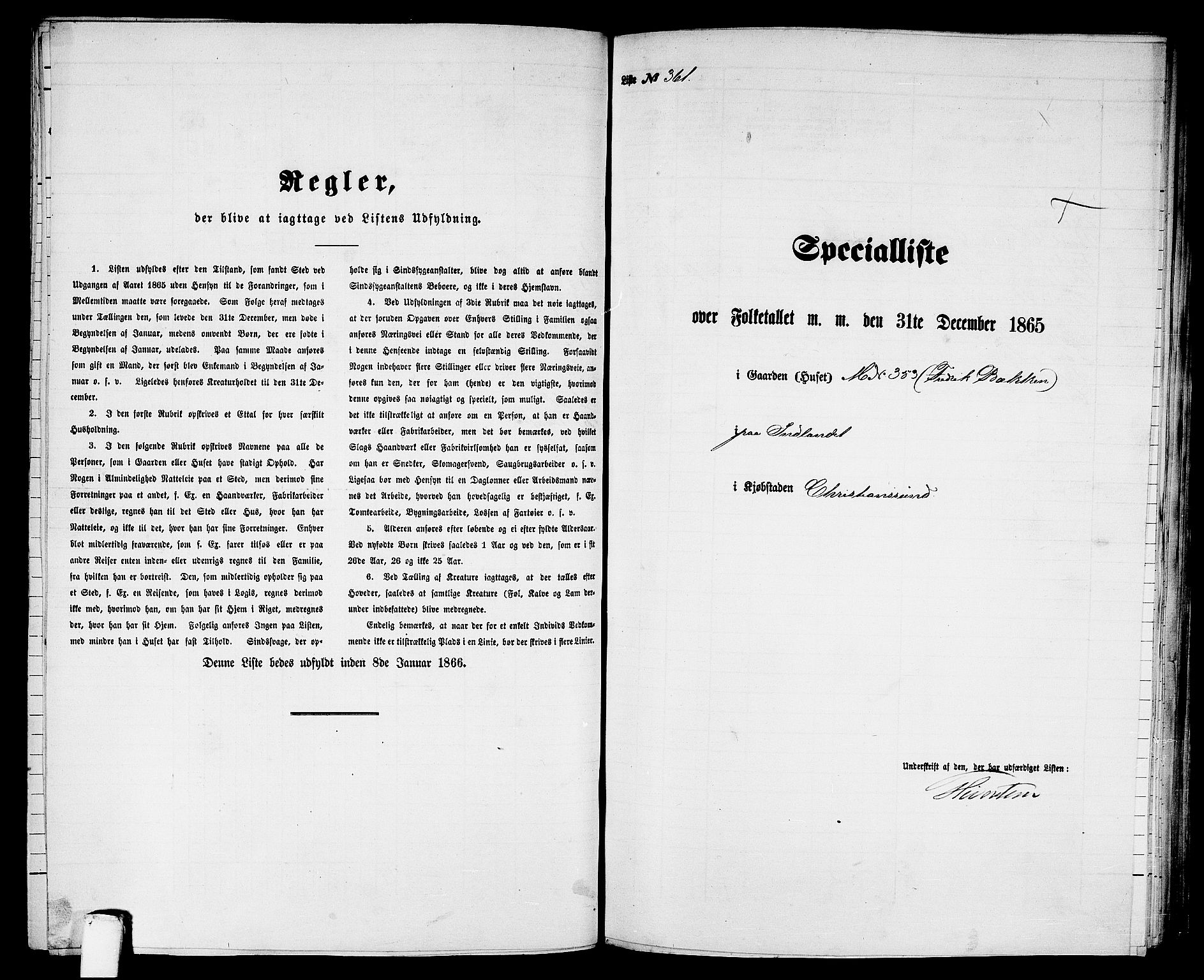 RA, 1865 census for Kristiansund/Kristiansund, 1865, p. 736