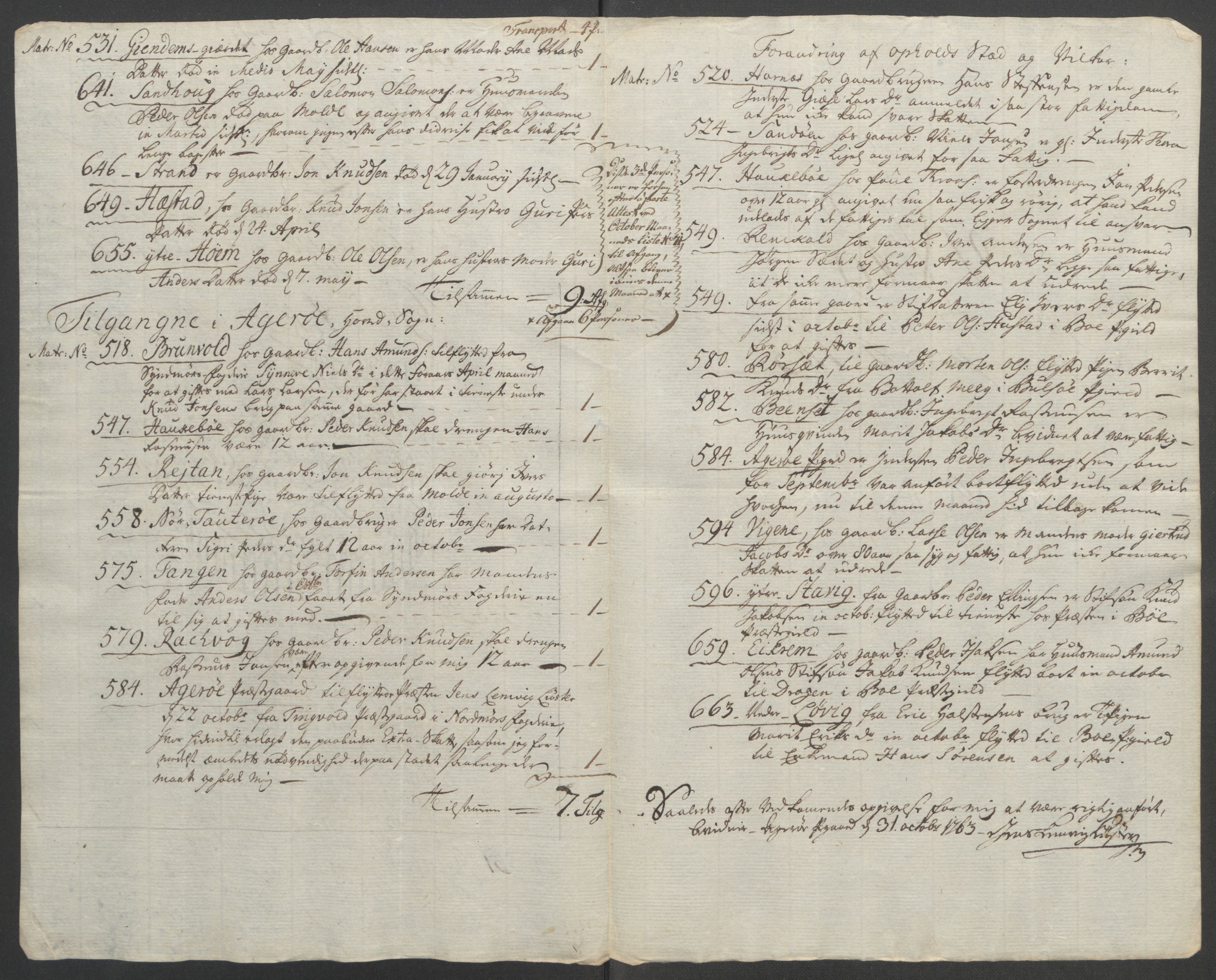 Rentekammeret inntil 1814, Reviderte regnskaper, Fogderegnskap, RA/EA-4092/R55/L3730: Ekstraskatten Romsdal, 1762-1763, p. 517