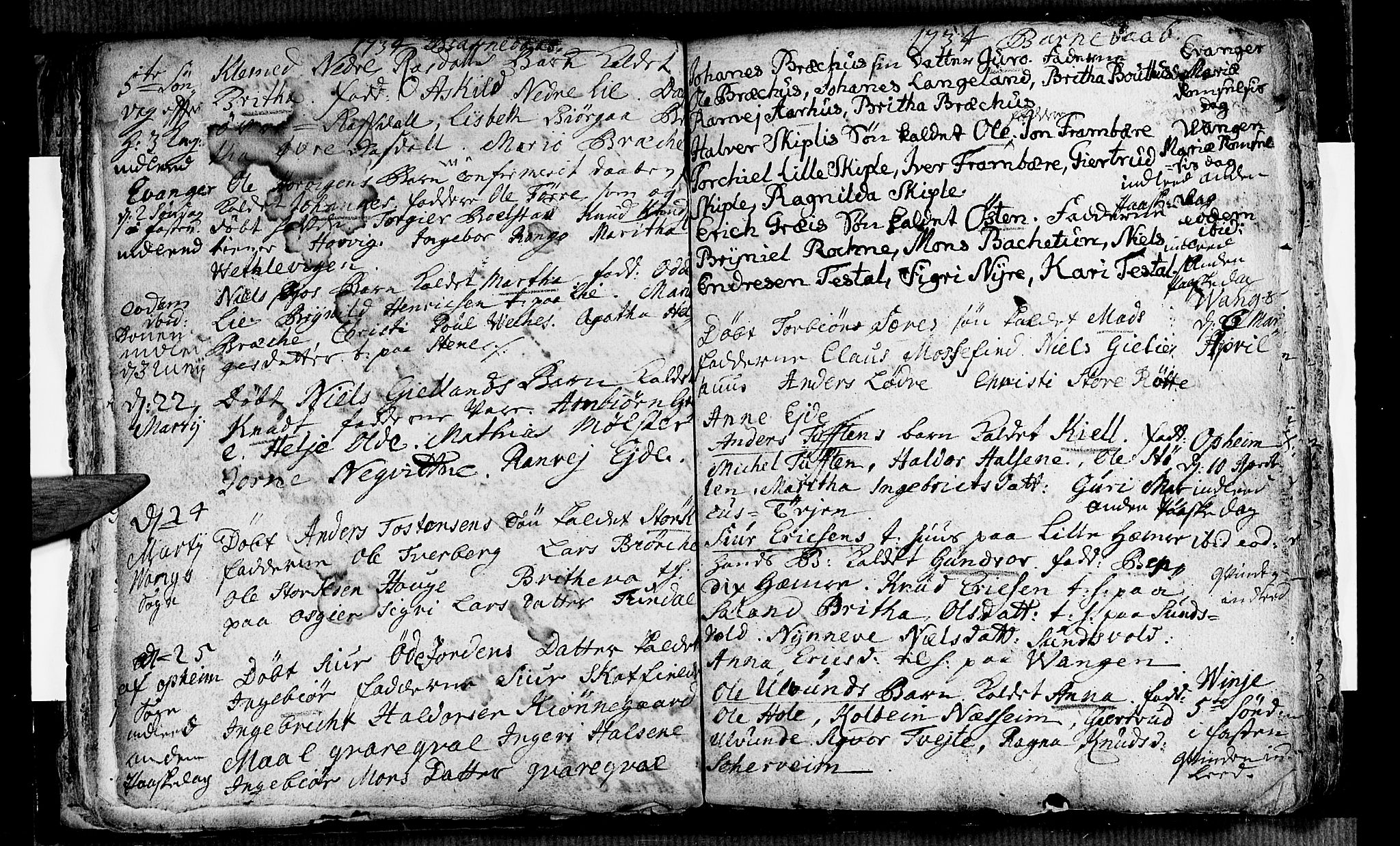 Voss sokneprestembete, AV/SAB-A-79001/H/Haa: Parish register (official) no. A 4, 1732-1736, p. 41