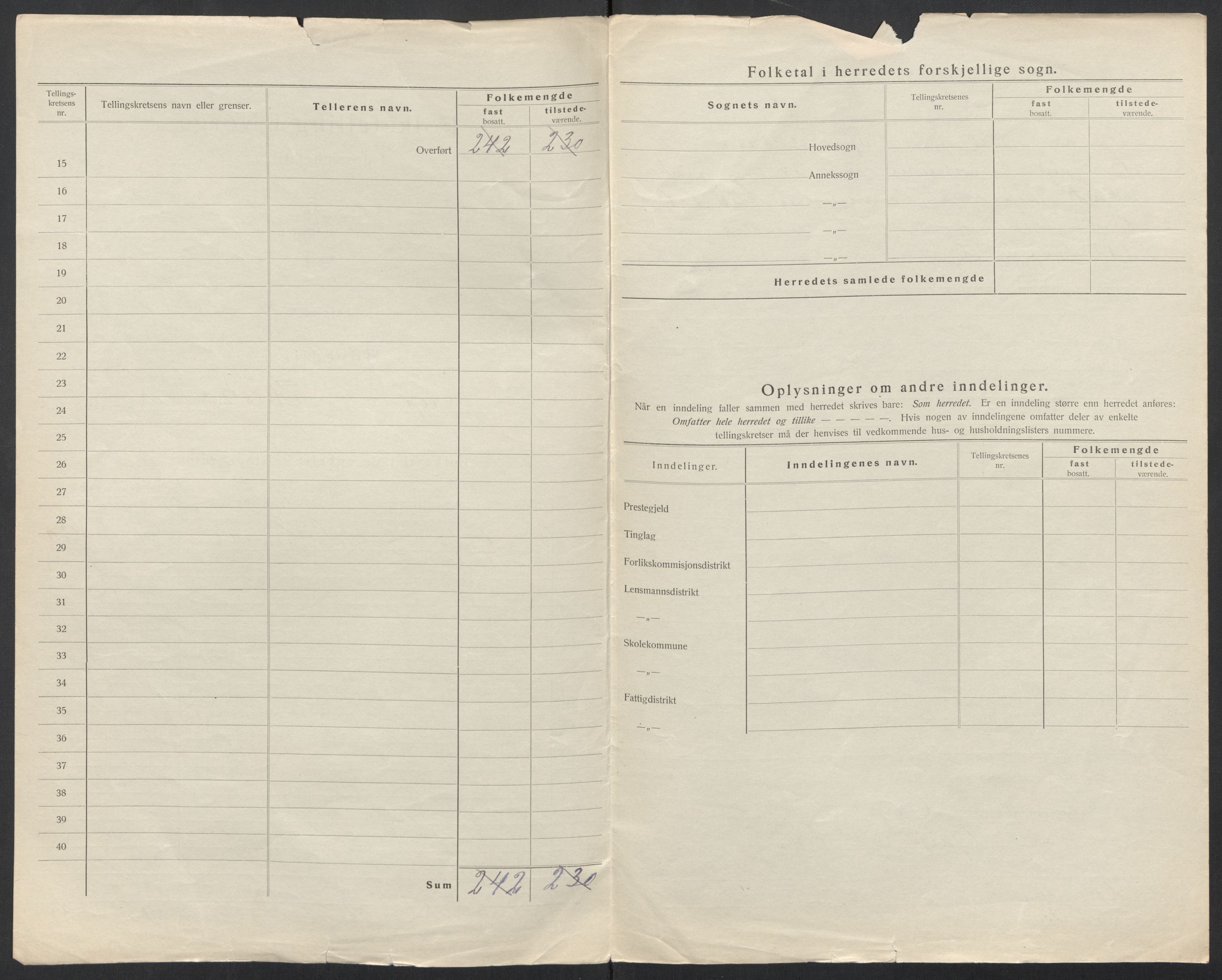 SAT, 1920 census for Grip, 1920, p. 5