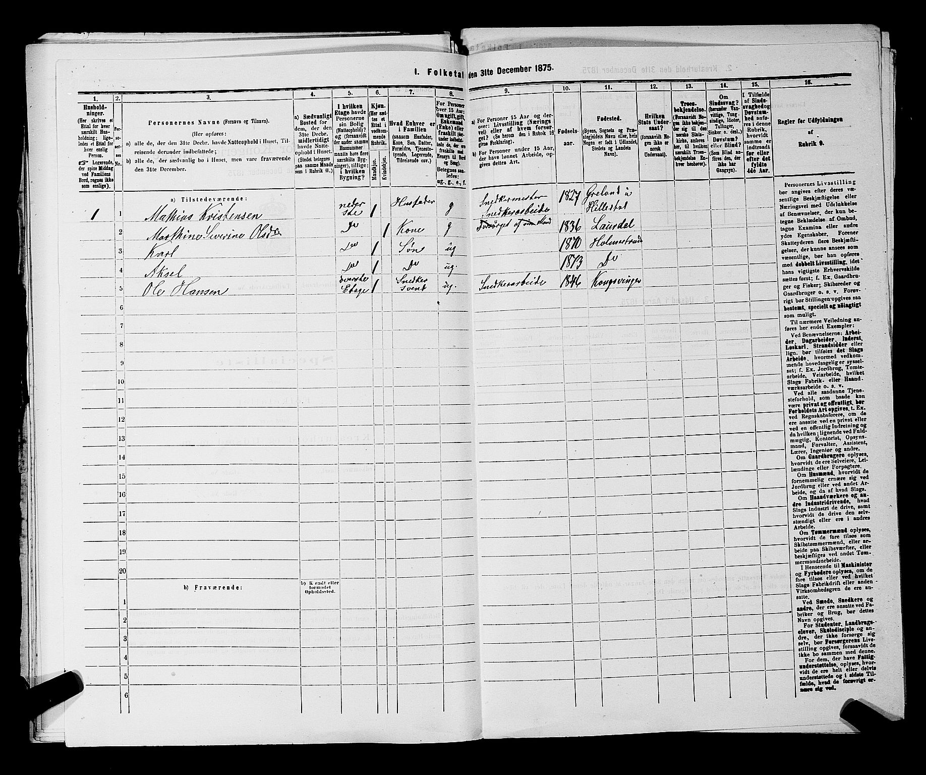SAKO, 1875 census for 0702P Holmestrand, 1875, p. 158