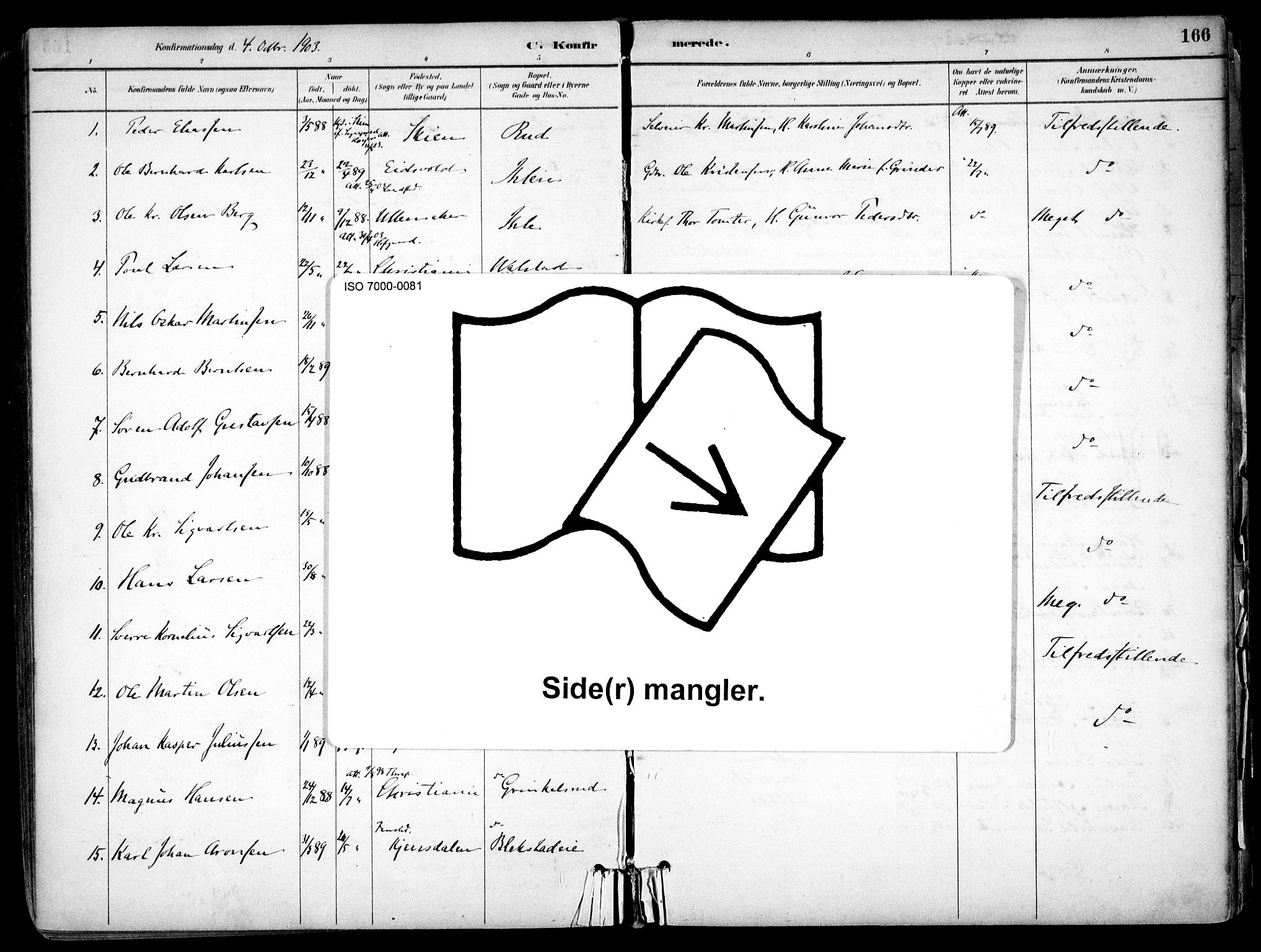 Nes prestekontor Kirkebøker, AV/SAO-A-10410/F/Fb/L0002: Parish register (official) no. II 2, 1883-1918, p. 165