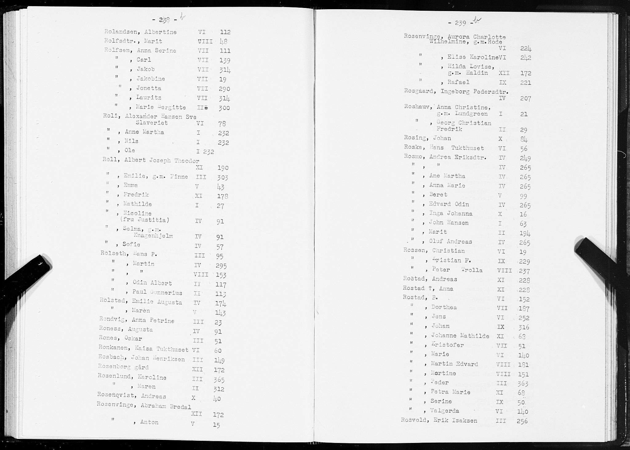 SAT, 1875 census for 1601 Trondheim, 1875, p. 238b-239b