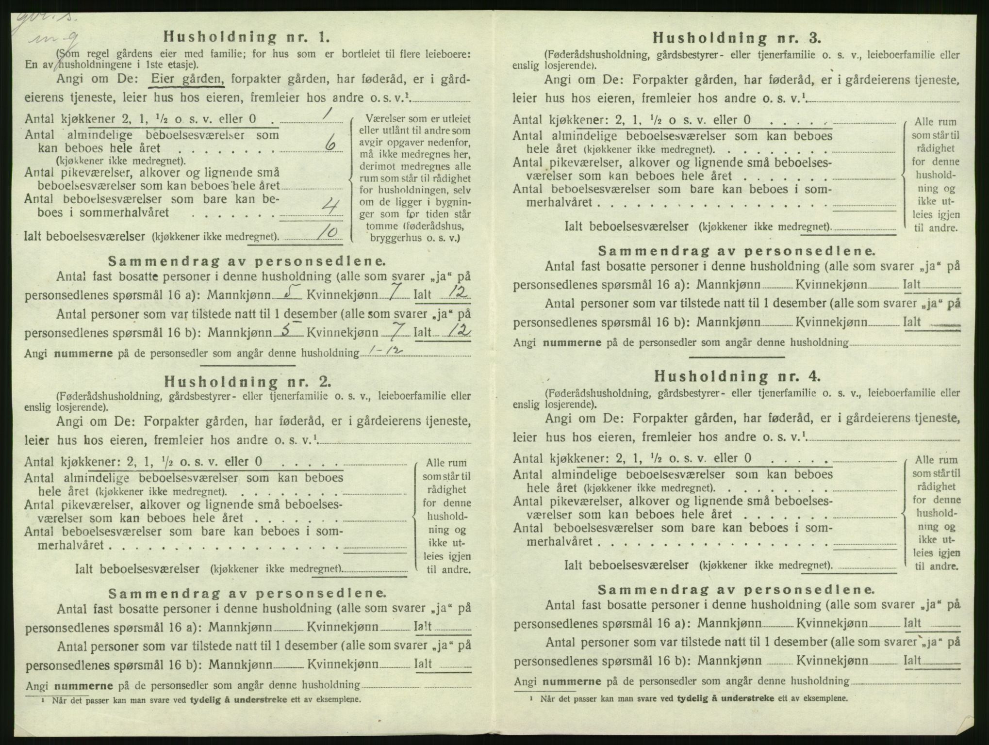SAT, 1920 census for Frosta, 1920, p. 37