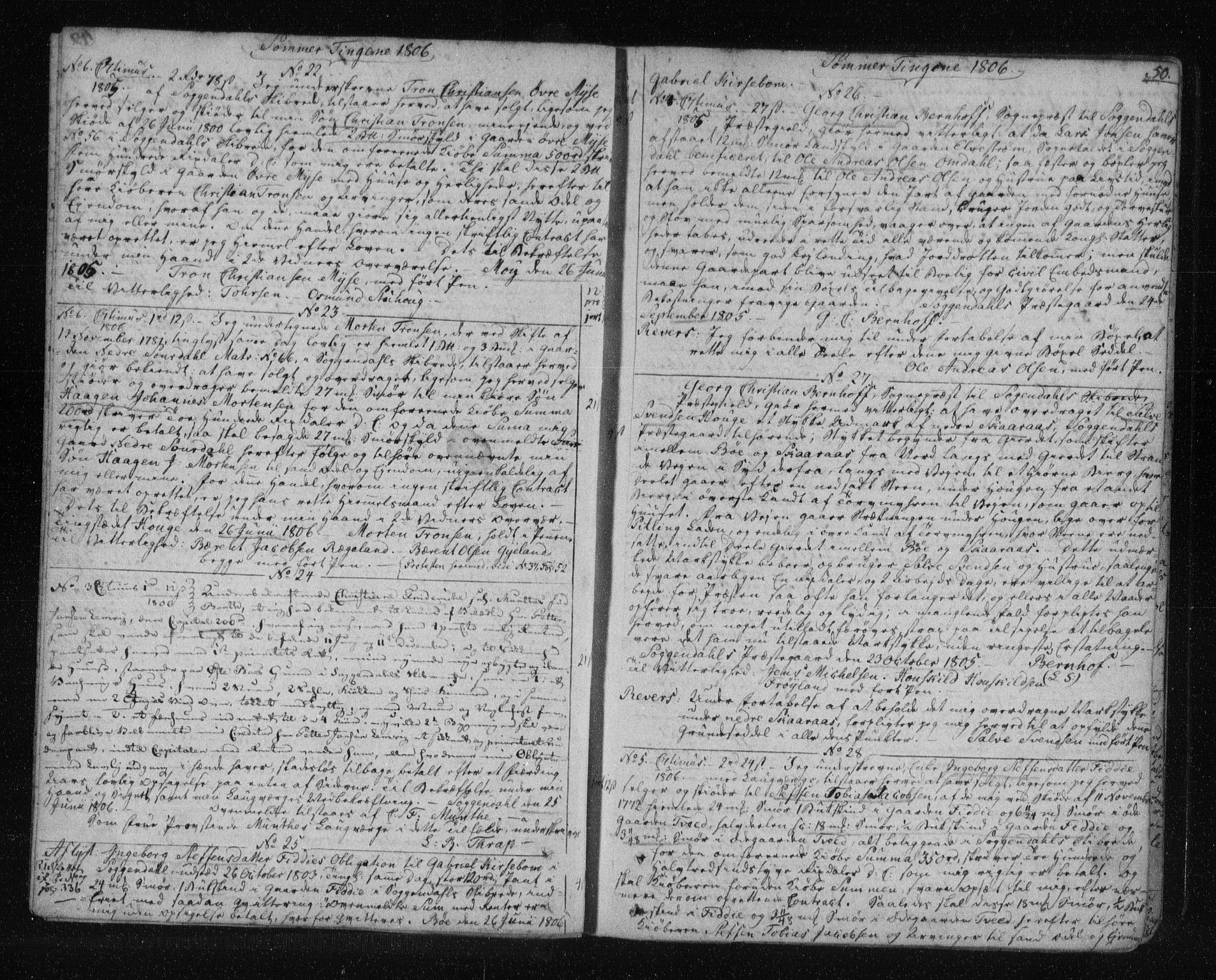 Jæren og Dalane sorenskriveri, AV/SAST-A-100306/4/41/41B/L0011: Mortgage book no. 8, 1805-1812, p. 50