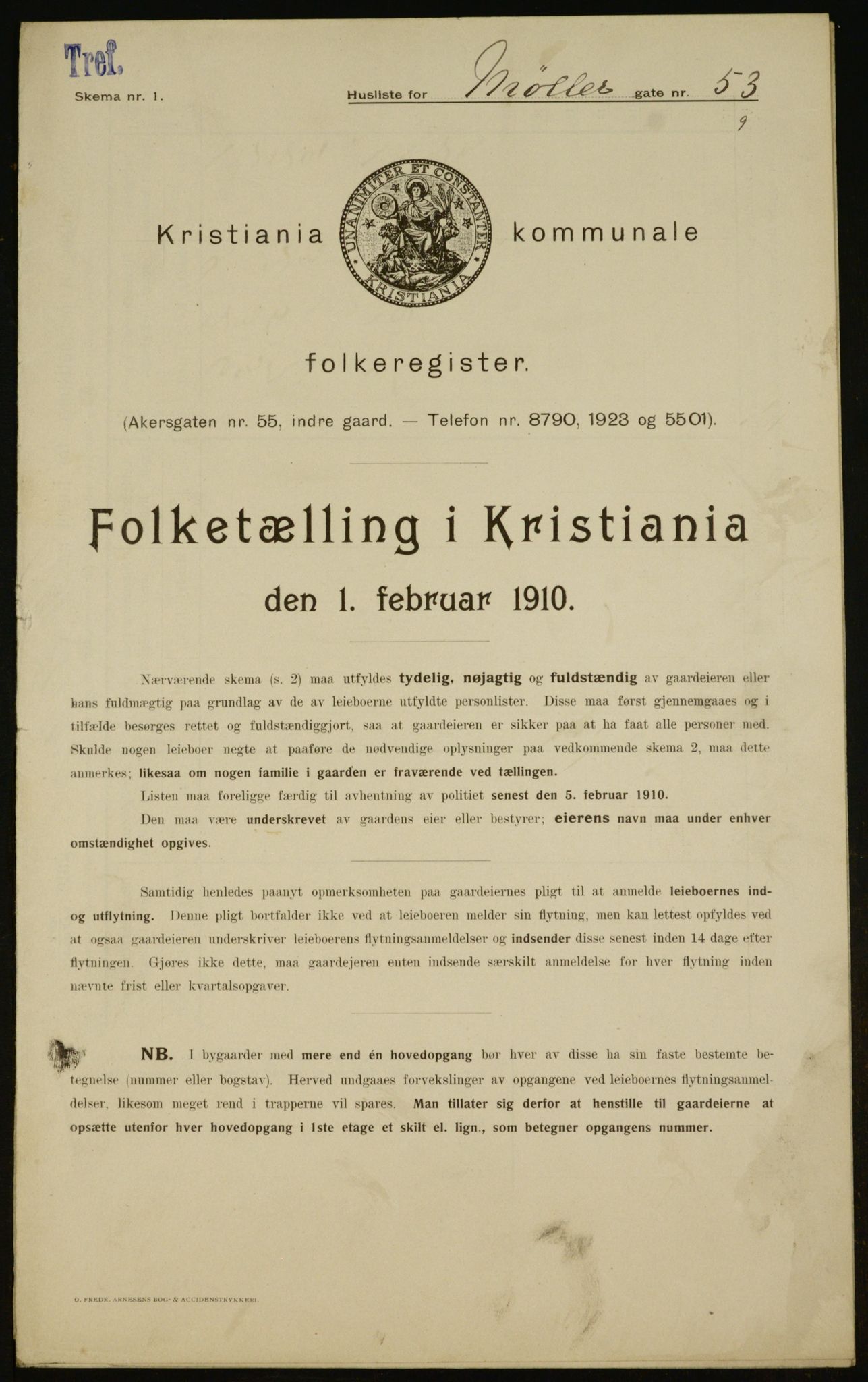 OBA, Municipal Census 1910 for Kristiania, 1910, p. 66693