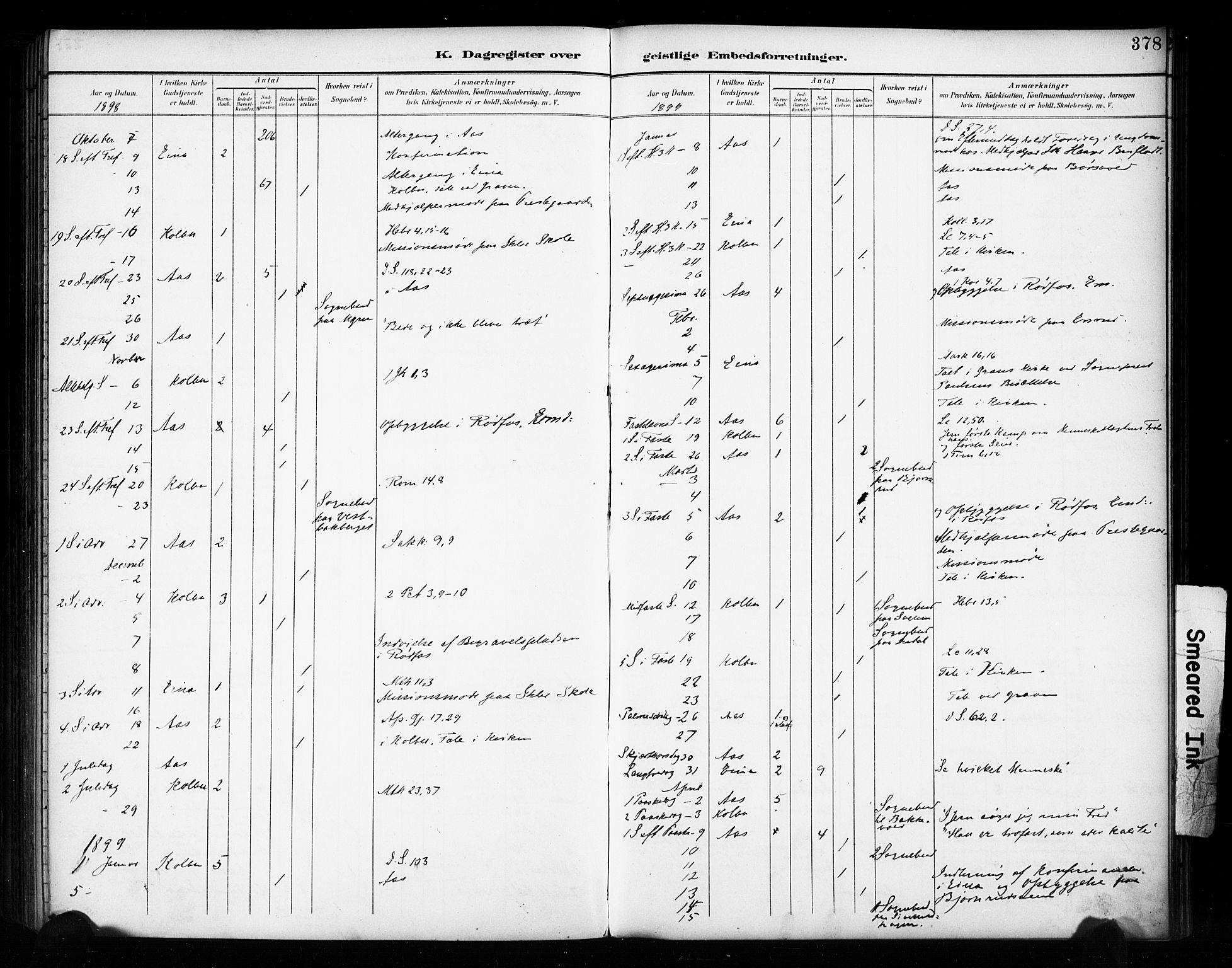 Vestre Toten prestekontor, AV/SAH-PREST-108/H/Ha/Haa/L0011: Parish register (official) no. 11, 1895-1906, p. 378