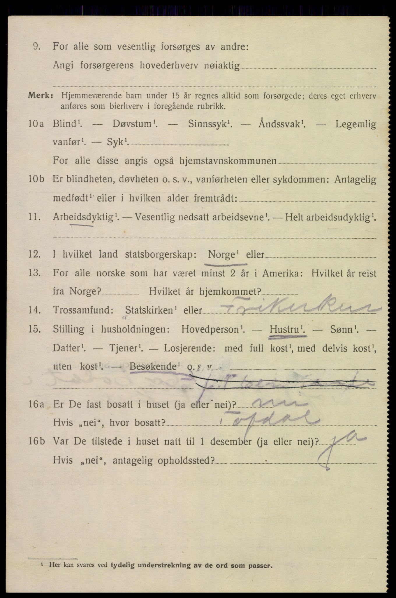 SAK, 1920 census for Kristiansand, 1920, p. 22894