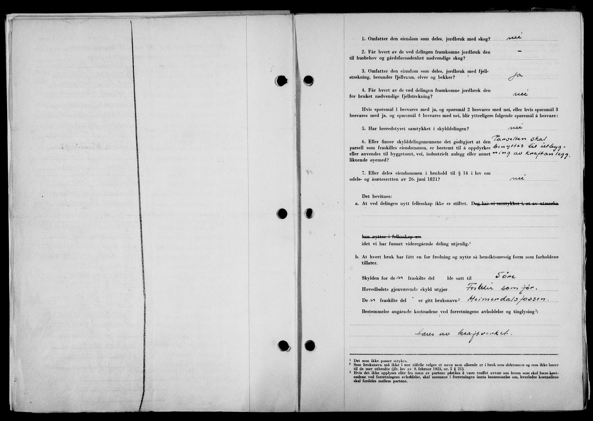 Lofoten sorenskriveri, SAT/A-0017/1/2/2C/L0022a: Mortgage book no. 22a, 1949-1950, Diary no: : 2357/1949