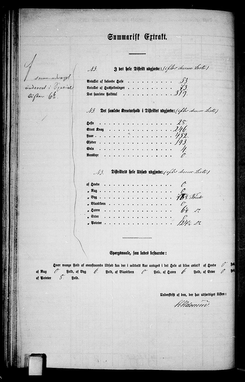 RA, 1865 census for Gransherad, 1865, p. 78