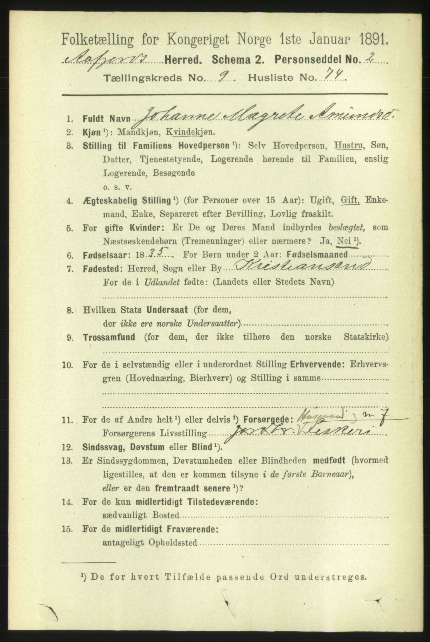 RA, 1891 census for 1630 Åfjord, 1891, p. 2905