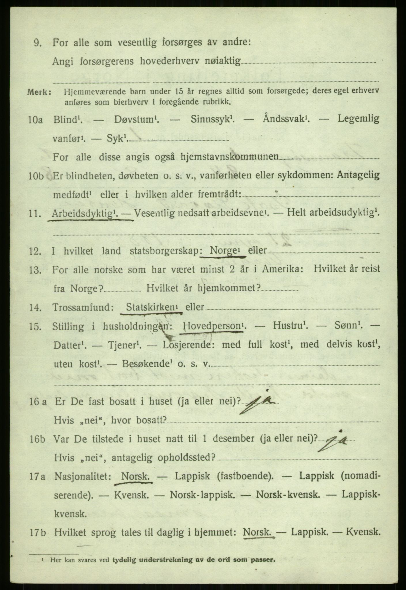 SATØ, 1920 census for Tromsøysund, 1920, p. 2685