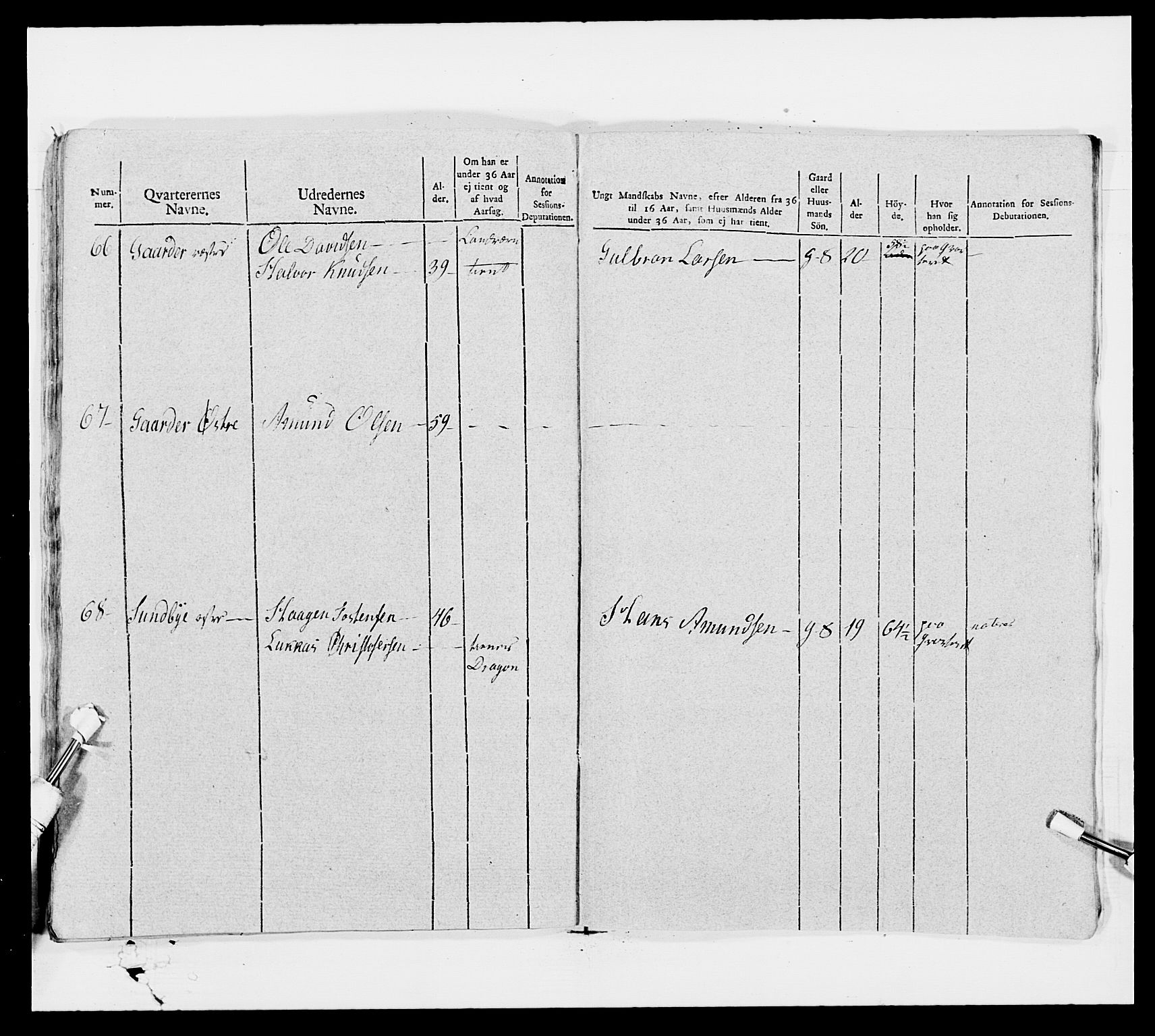 Generalitets- og kommissariatskollegiet, Det kongelige norske kommissariatskollegium, AV/RA-EA-5420/E/Eh/L0006: Akershusiske dragonregiment, 1796-1800, p. 239