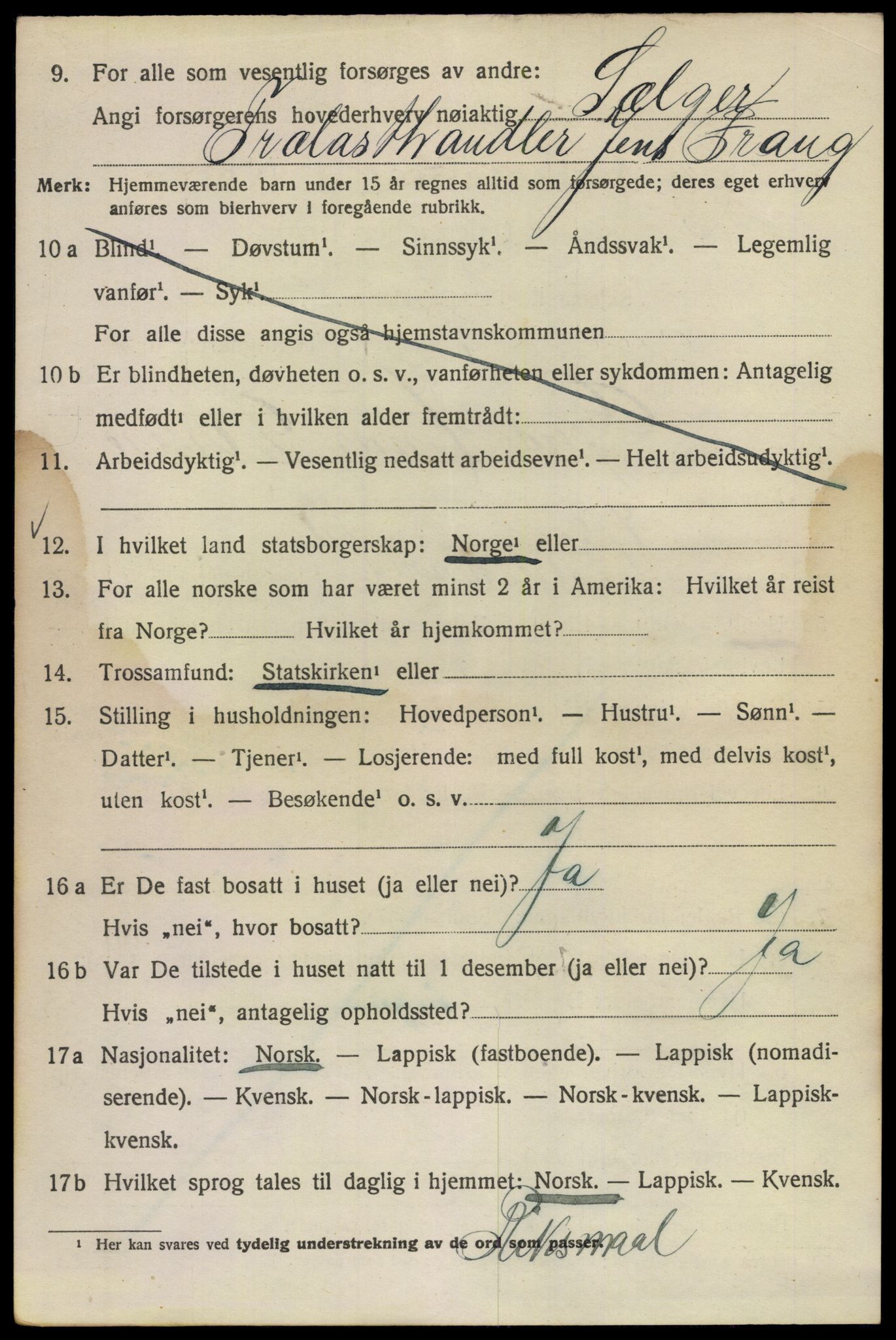 SAO, 1920 census for Kristiania, 1920, p. 510086