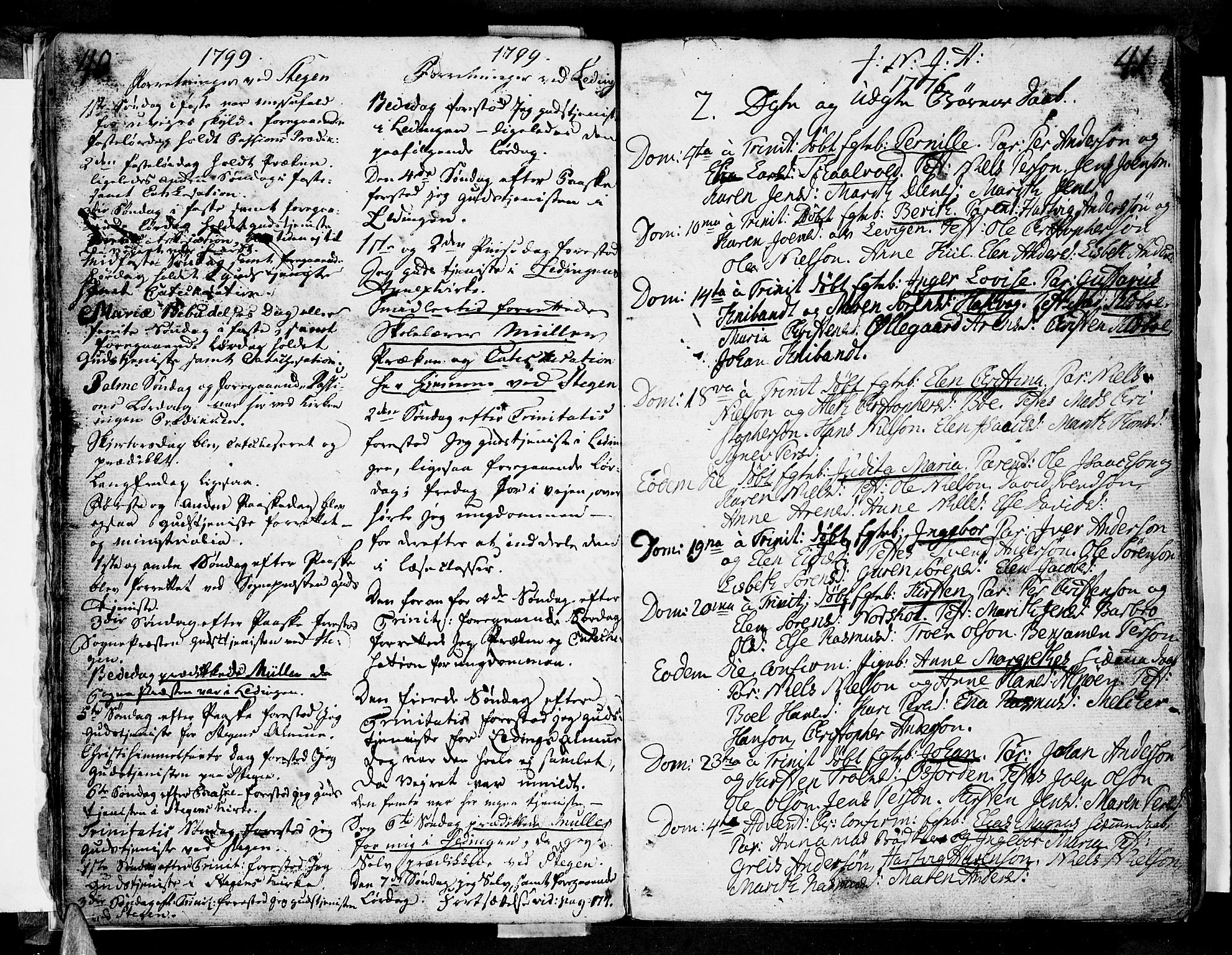 Ministerialprotokoller, klokkerbøker og fødselsregistre - Nordland, SAT/A-1459/855/L0796: Parish register (official) no. 855A04, 1776-1813, p. 40-41