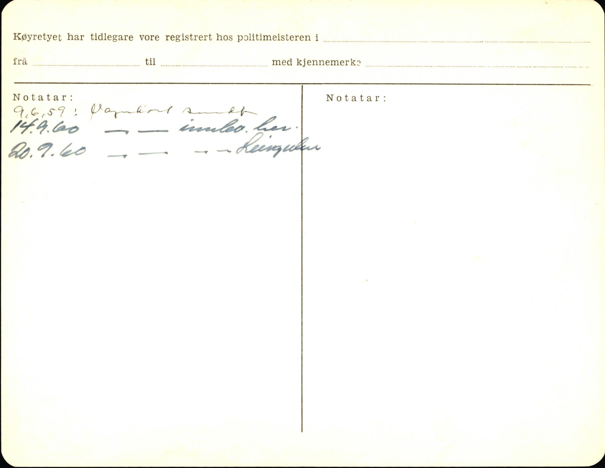 Statens vegvesen, Sogn og Fjordane vegkontor, AV/SAB-A-5301/4/F/L0003: Registerkort utmeldte Fjordane S1000-2499, 1930-1961, p. 95