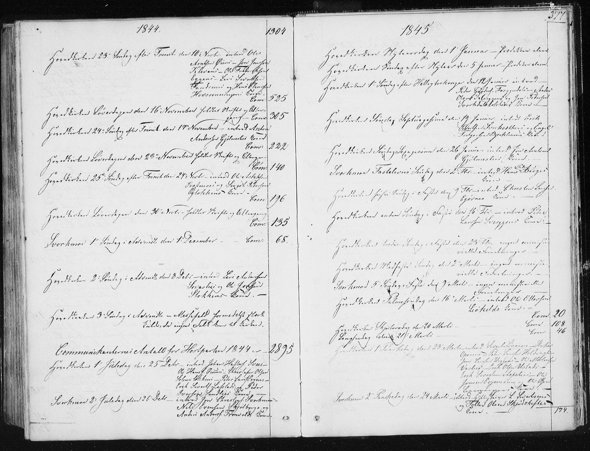 Ministerialprotokoller, klokkerbøker og fødselsregistre - Sør-Trøndelag, SAT/A-1456/668/L0805: Parish register (official) no. 668A05, 1840-1853, p. 377