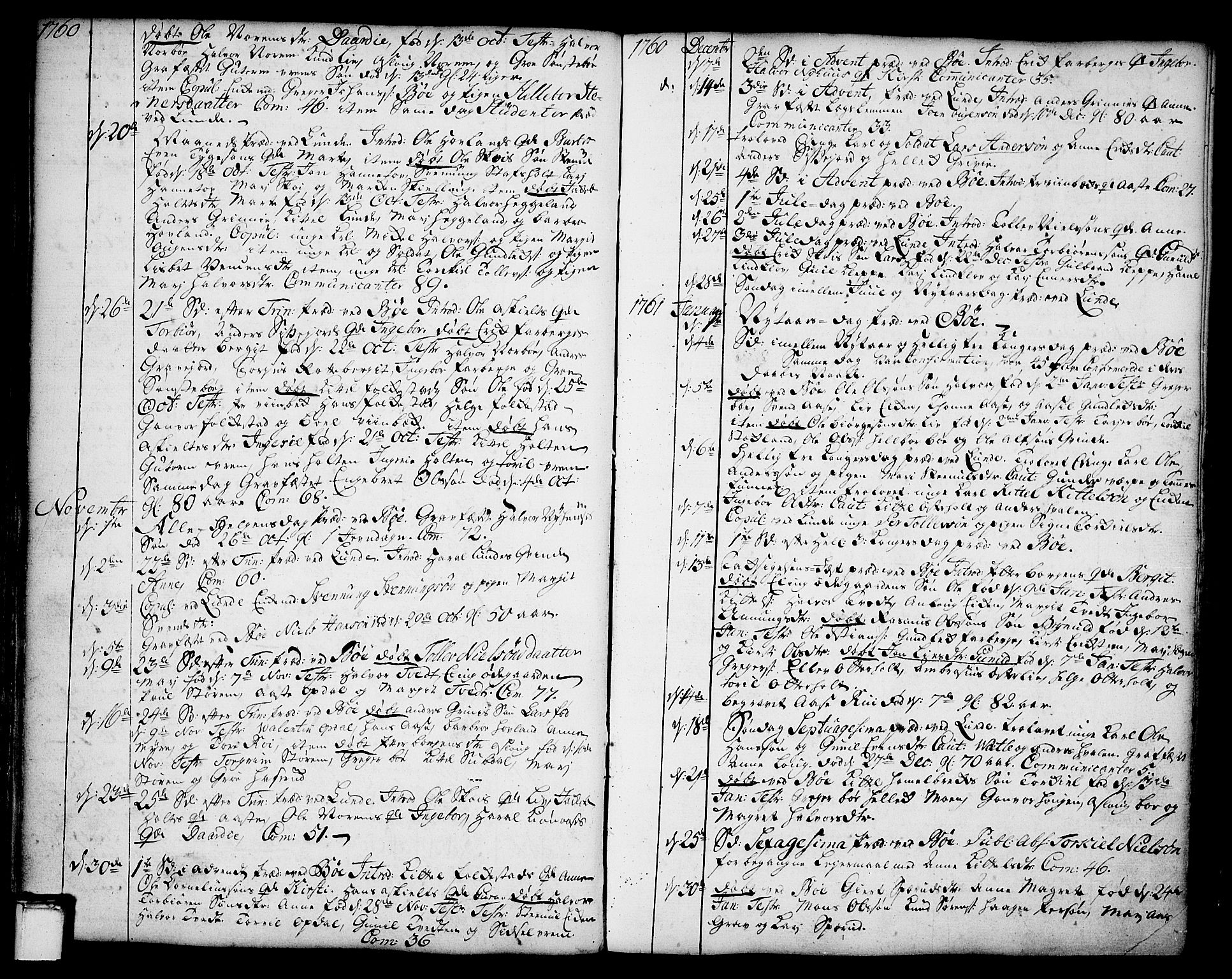 Bø kirkebøker, AV/SAKO-A-257/F/Fa/L0004: Parish register (official) no. 4, 1748-1785